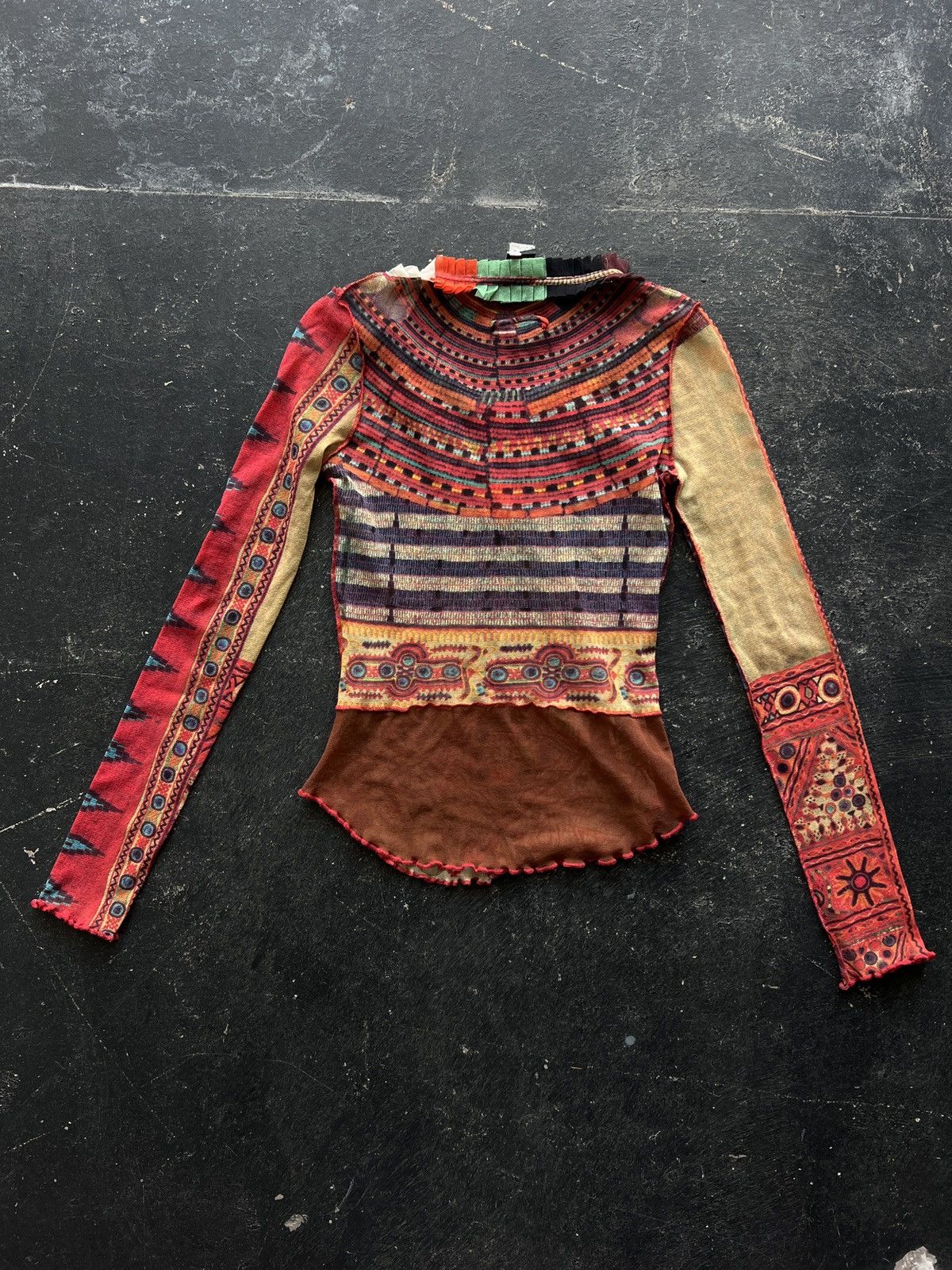 Jean Paul Gaultier Jean Paul Gaultier SS94 ‘Les Tatouges’ mesh top Size M / US 6-8 / IT 42-44 - 3 Thumbnail