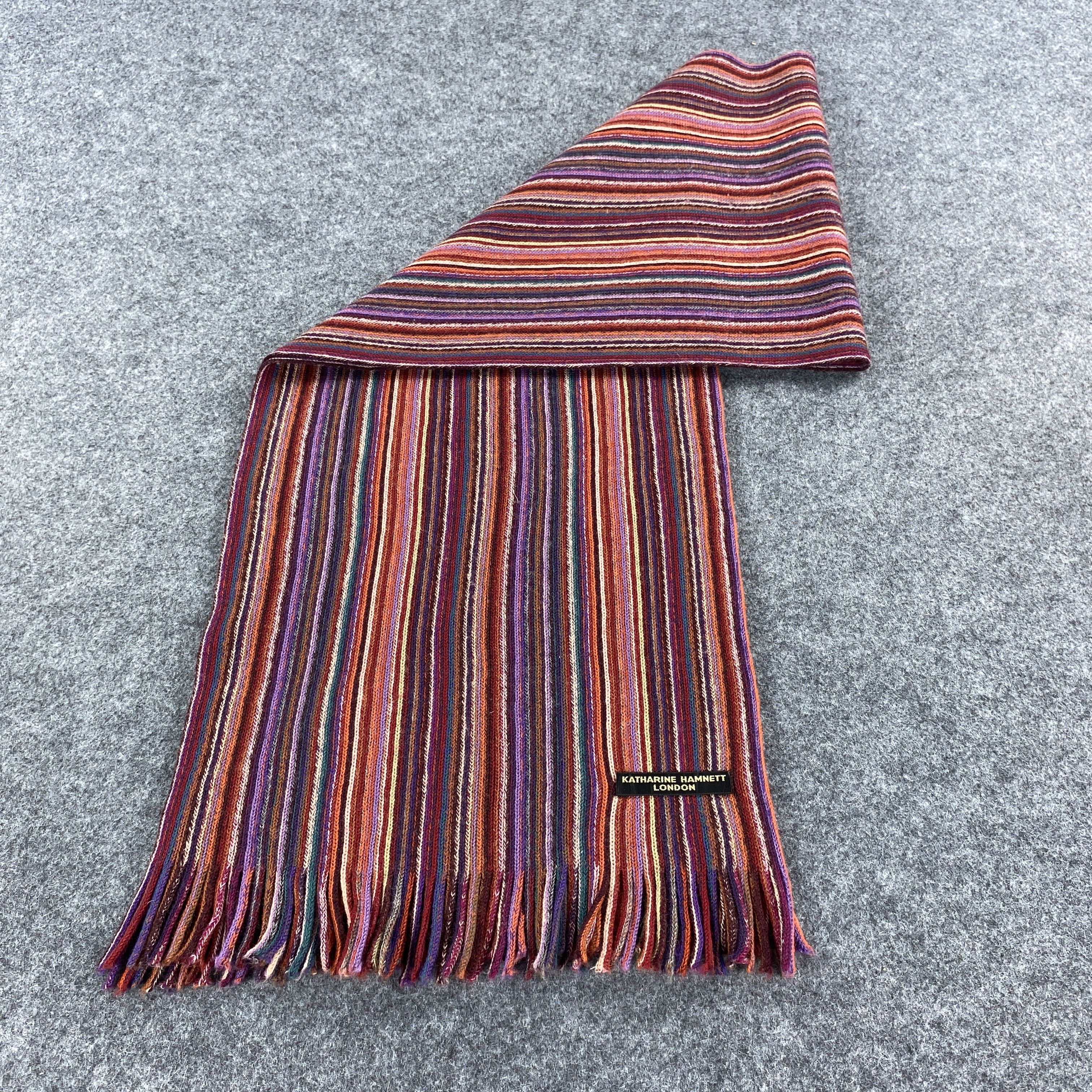 Katharine Hamnett London × Vintage Katharine Hamnett London Scarf # Muffler # Neckwear # D421 Size ONE SIZE - 4 Thumbnail