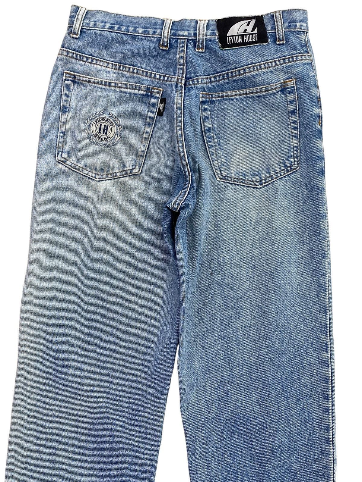 Japanese Brand Vintage Leyton House Faded Wash Style Loose Jeans Size US 28 / EU 44 - 4 Thumbnail