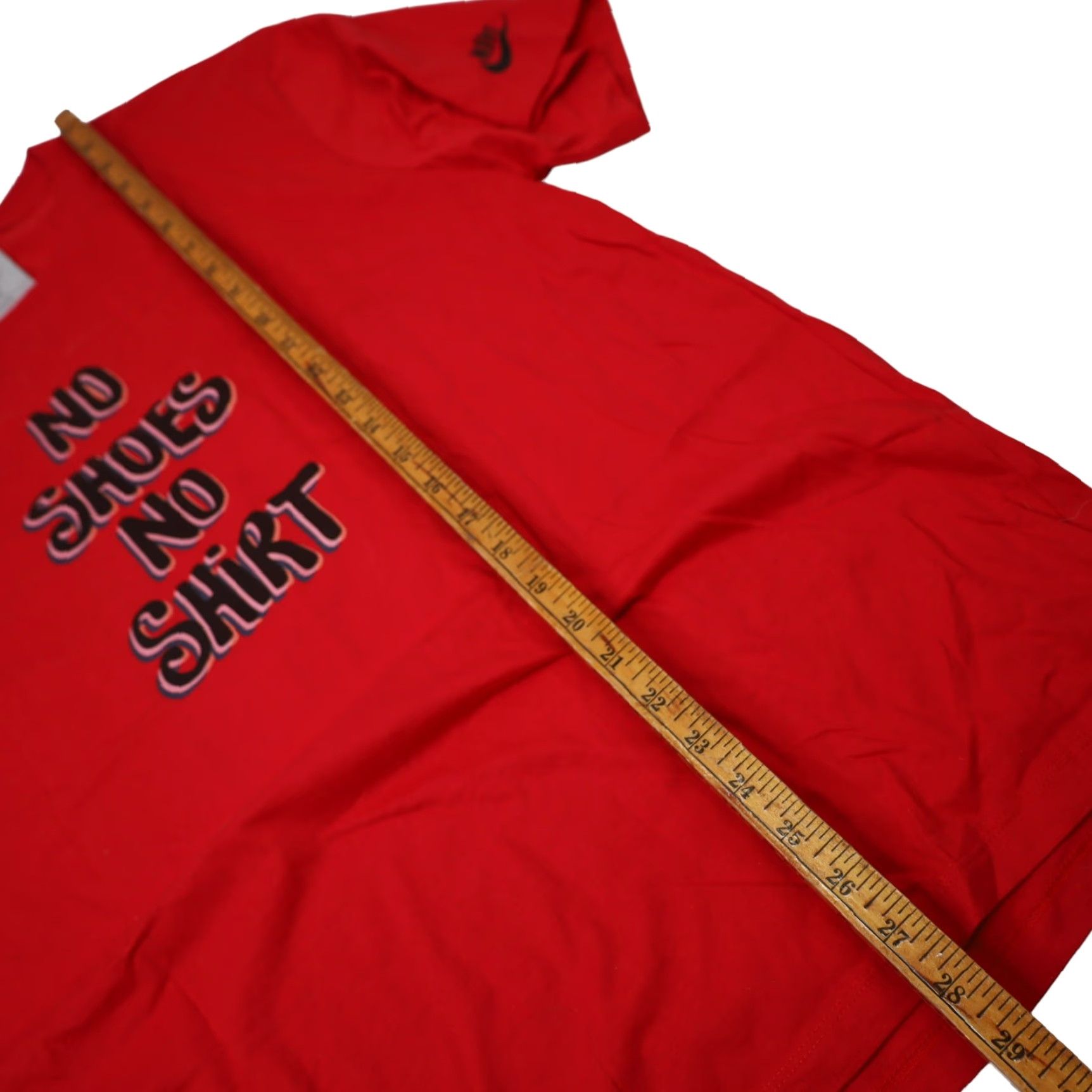 Nike VINTAGE Nike No Shoes, No Shirt, No Problem Surf Graphic Mens XL T Shirt Red Size US XL / EU 56 / 4 - 5 Thumbnail