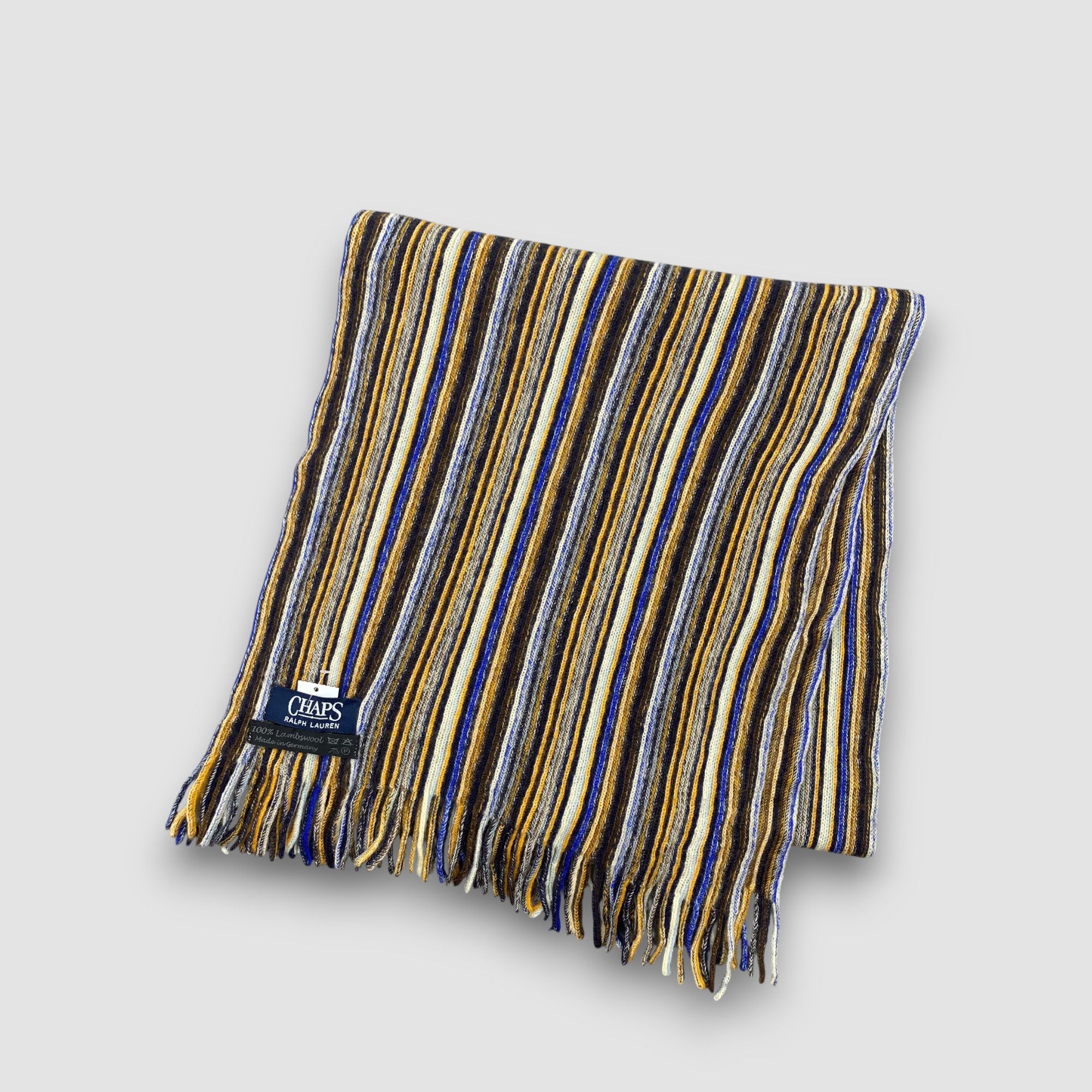 Chaps Ralph Lauren Vintage Chaps Ralph Lauren Scarf Muffler Wool Knit Scarves Size ONE SIZE - 3 Thumbnail