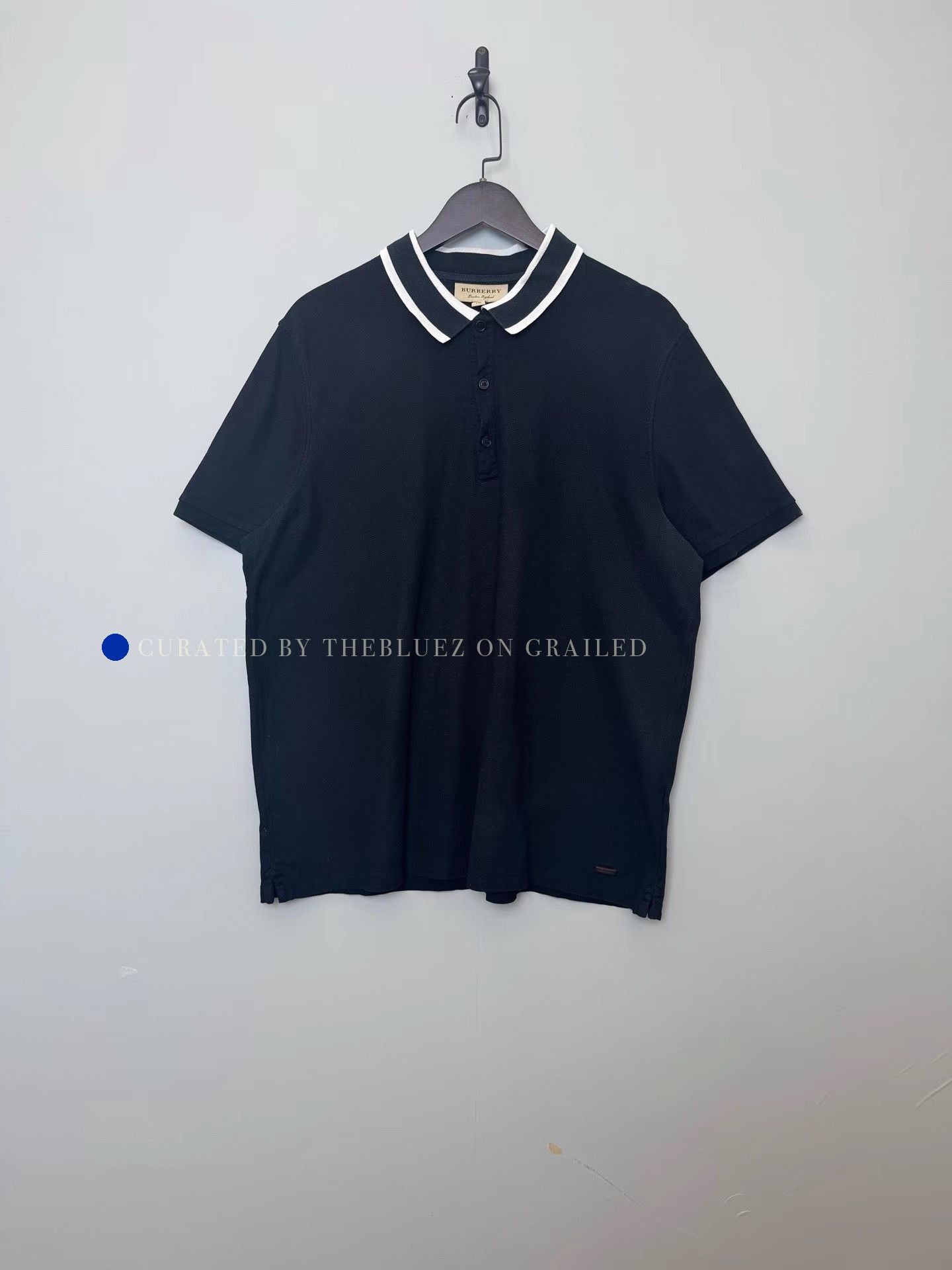 Burberry Black Short-Sleeve Polo Shirt in XXL Size US XXL / EU 58 / 5 - 1 Thumbnail