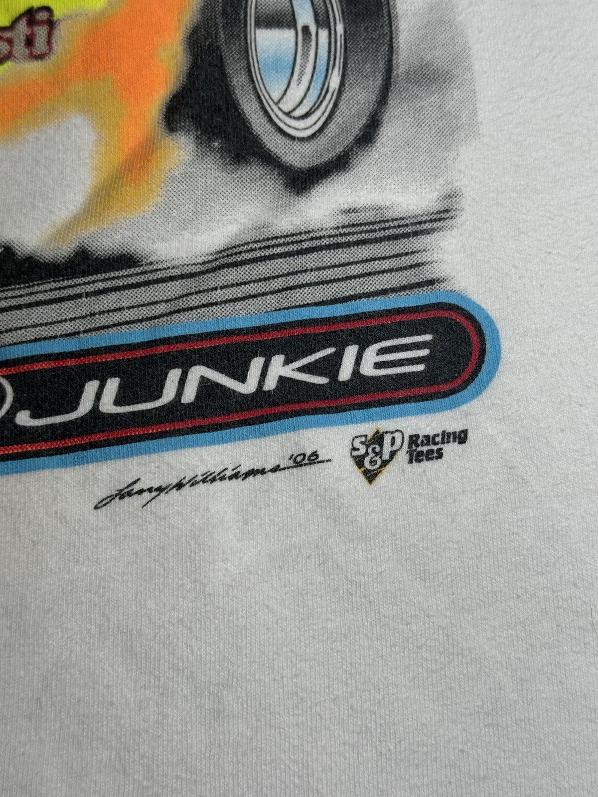 Vintage Y2K NHRA Drag Racing Nitro Junkie Muscle Car Medium T Neck Size US M / EU 48-50 / 2 - 3 Thumbnail