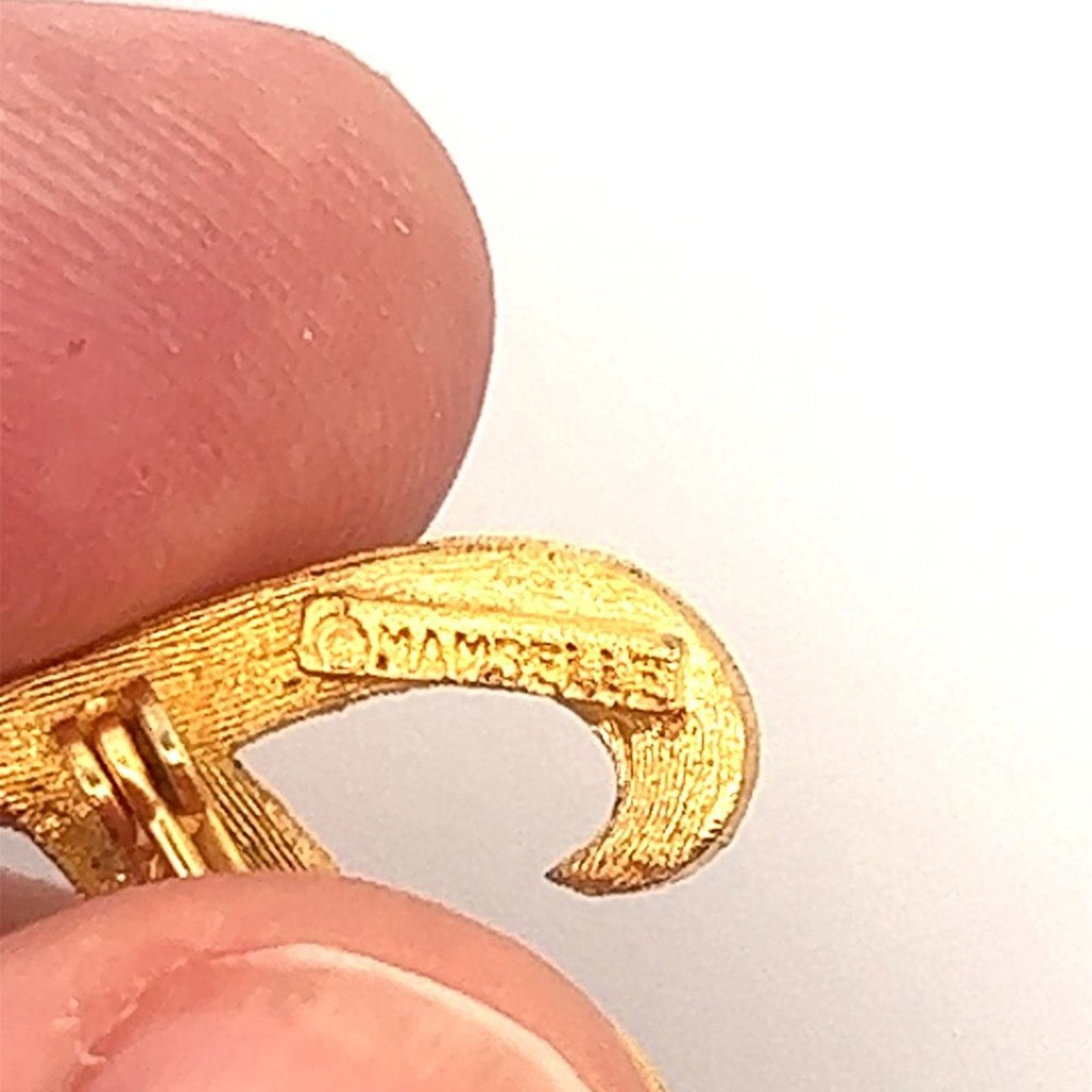 & Other Stories Vintage - Mamselle Goldtone Monogram Initial F Brooch Size ONE SIZE - 3 Thumbnail