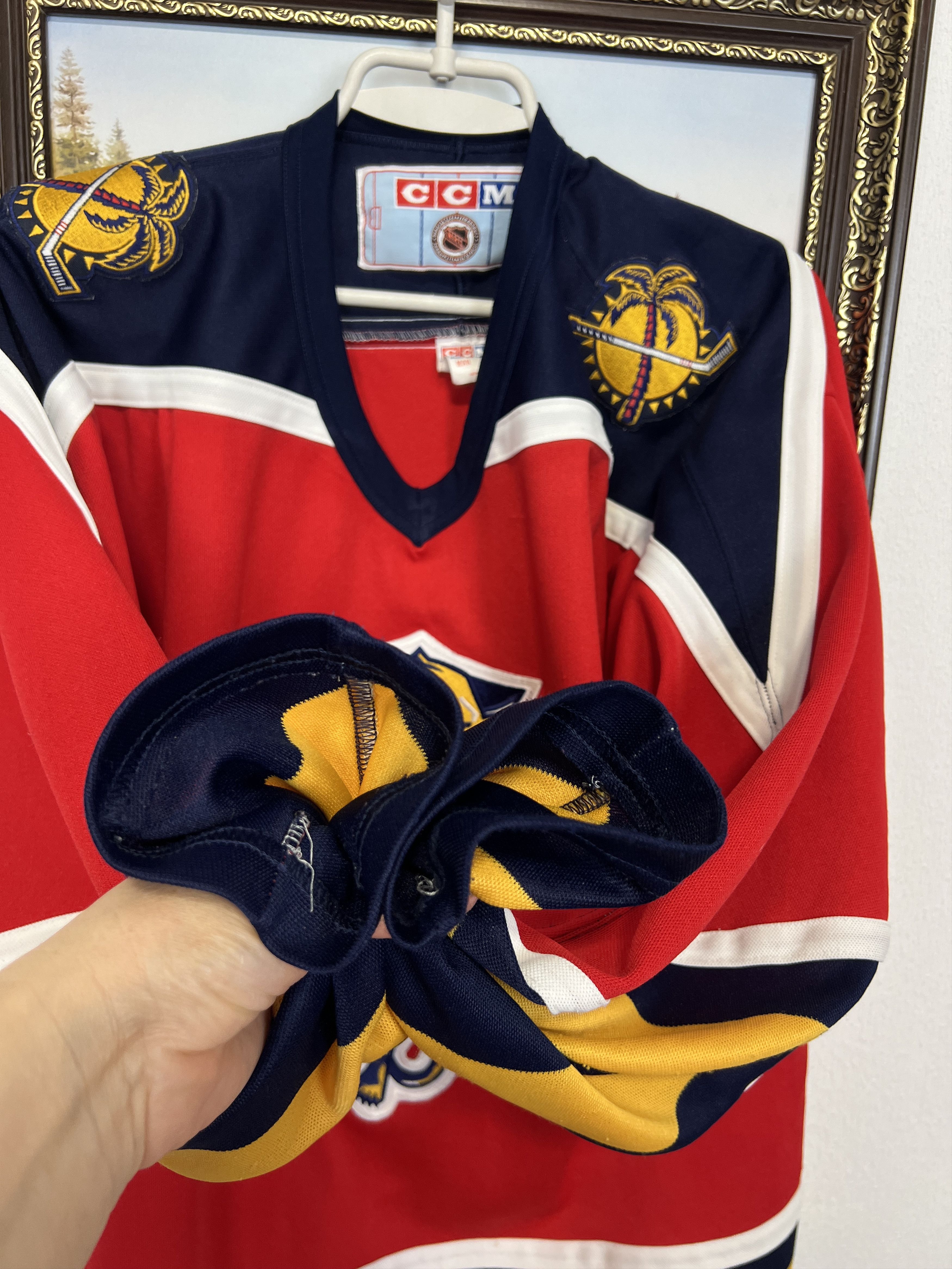 Ccm Vintage Florida Panthers NHL Jersey Shirt Hockey Rare Trikot Size US M / EU 48-50 / 2 - 5 Thumbnail