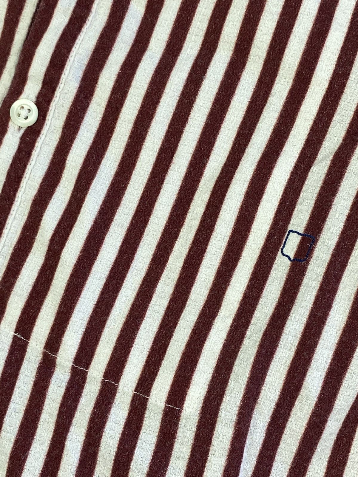 Massimo Alba Massimo Alba Band Collar Stripe Button Shirt Size: S Size US S / EU 44-46 / 1 - 3 Thumbnail