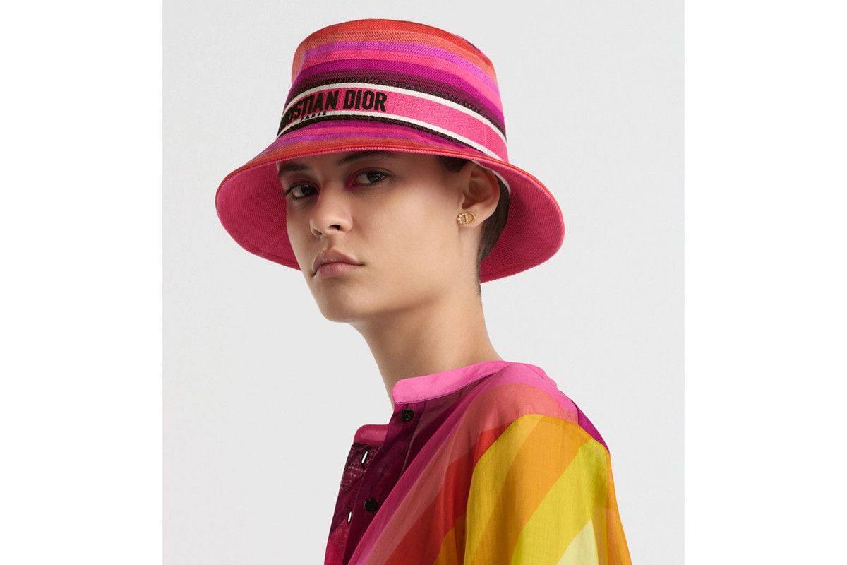 Dior o1bcso1str0226 Size:OS/Brim Bucket Hat in Multicolor Size ONE SIZE - 5 Thumbnail
