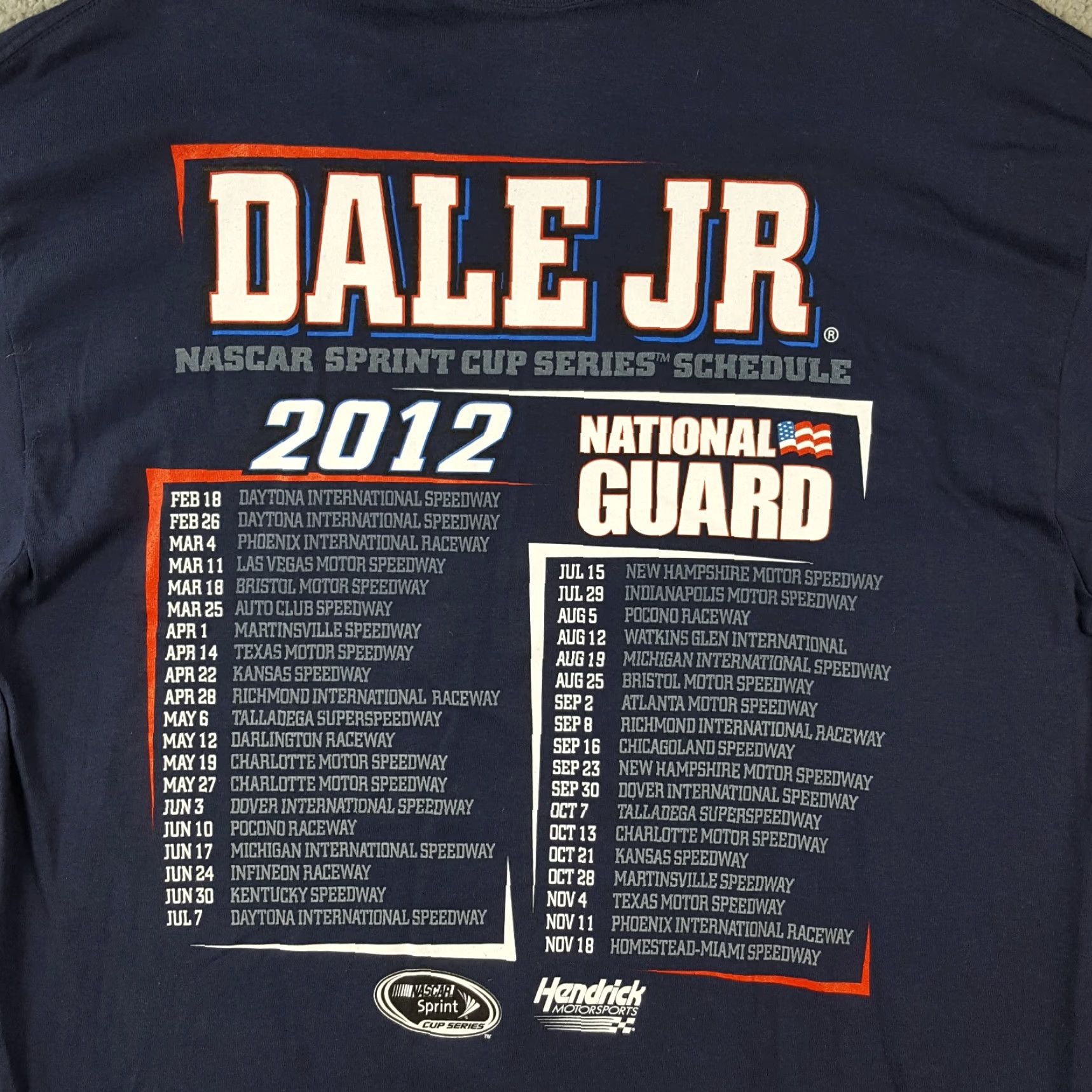 NASCAR VINTAGE NASCAR Dale Earnhardt National Guard Racing T-Shirt Men's XL Blue 90s Retro Cars Logo Embroidered NWT Size US XL / EU 56 / 4 - 6 Thumbnail