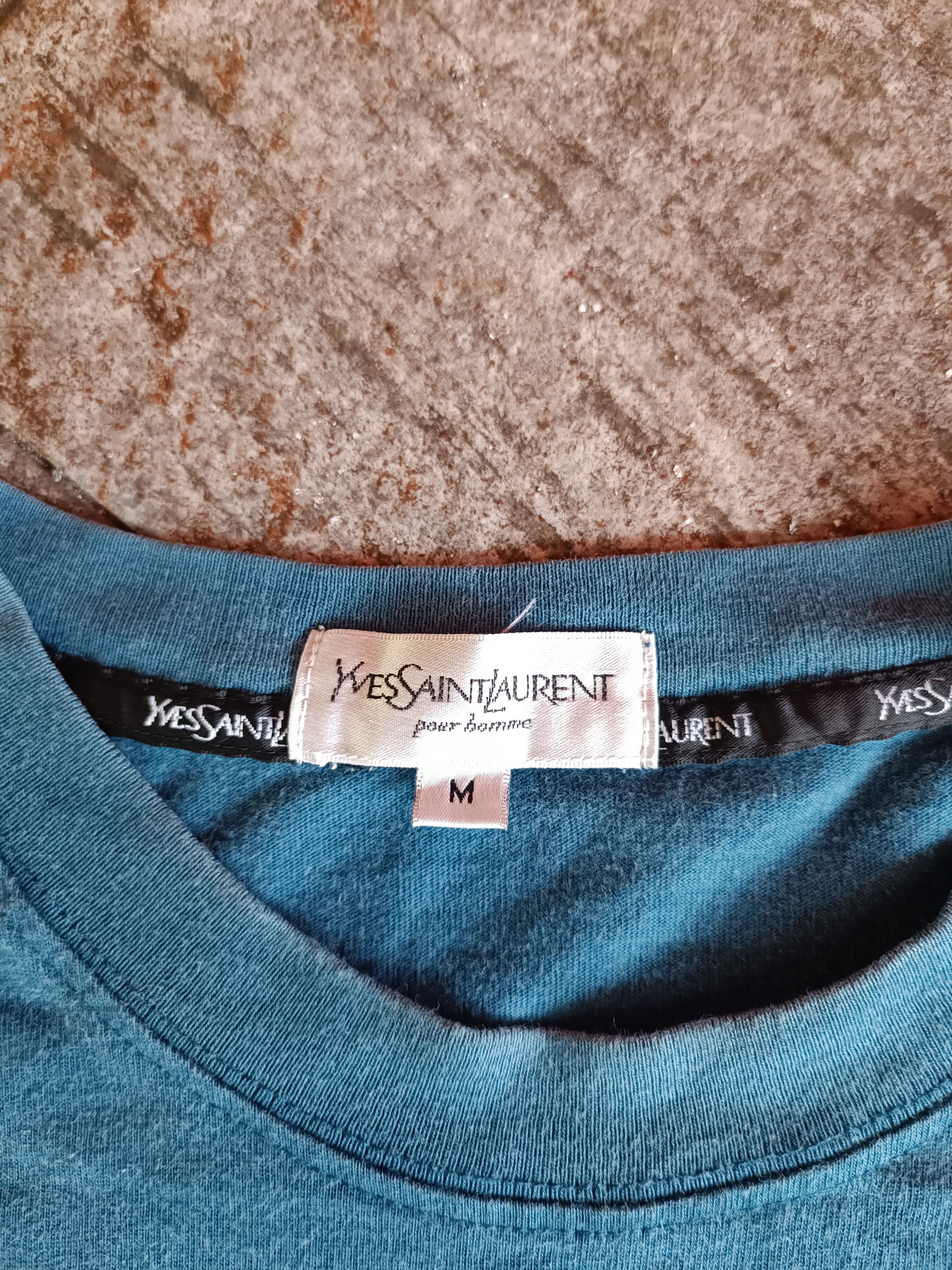 Vintage × Yves Saint Laurent vintage t shirt ysl distressed Size US M / EU 48-50 / 2 - 3 Thumbnail