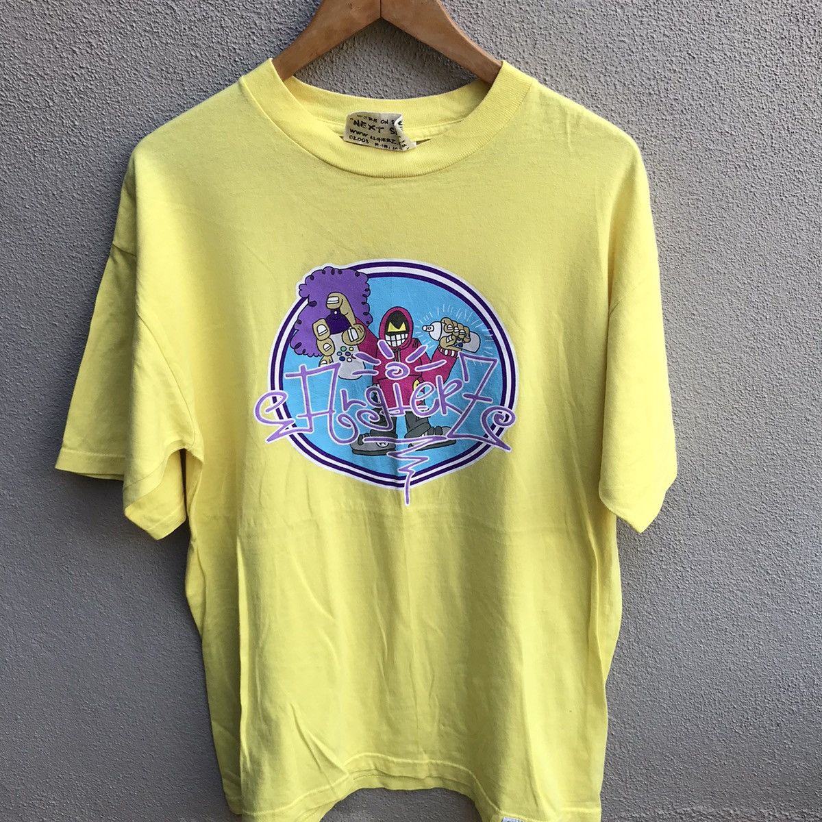 Vintage Vintage 90s ALGIERZ GEAR graffiti usa tee hiphop Size US L / EU 52-54 / 3 - 2 Thumbnail