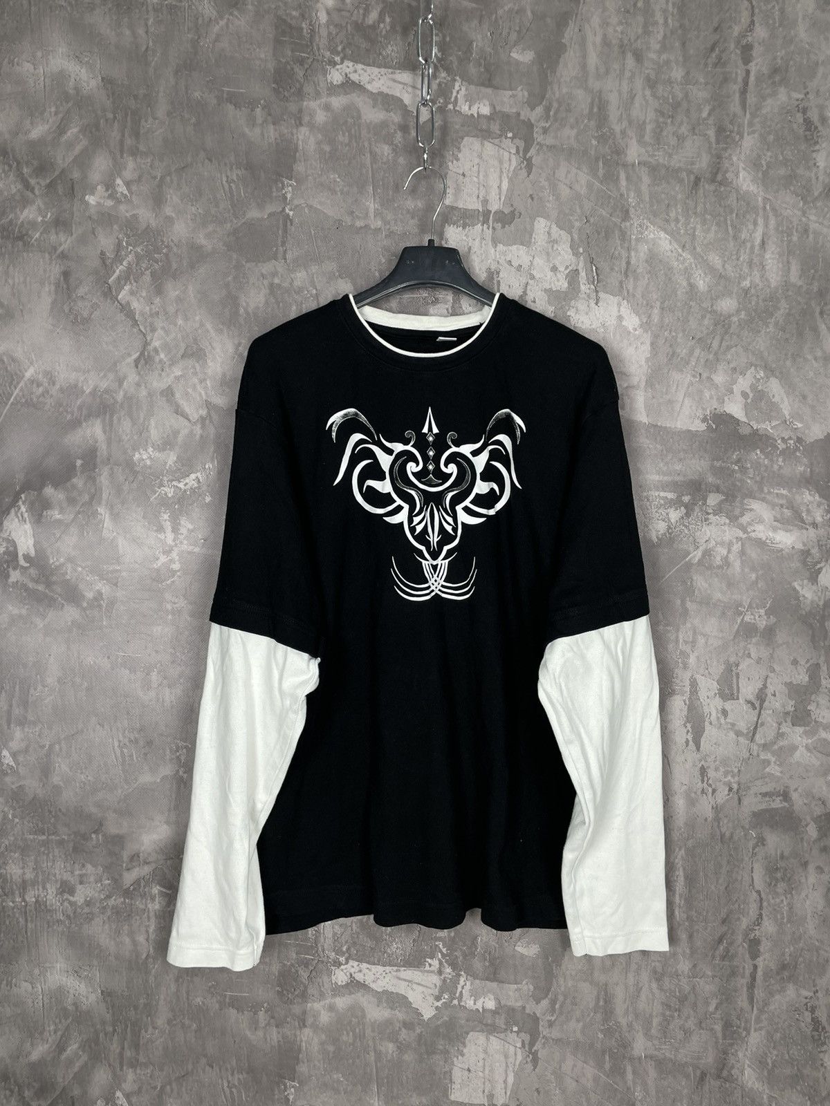 If Six Was Nine × Japanese Brand × Le Grande Bleu (L.G.B.) TRIBAL JAPANESE LONG SLEEVE 2ND SLEEVE STREETWEAR TEE Size US XL / EU 56 / 4 - 1 Thumbnail