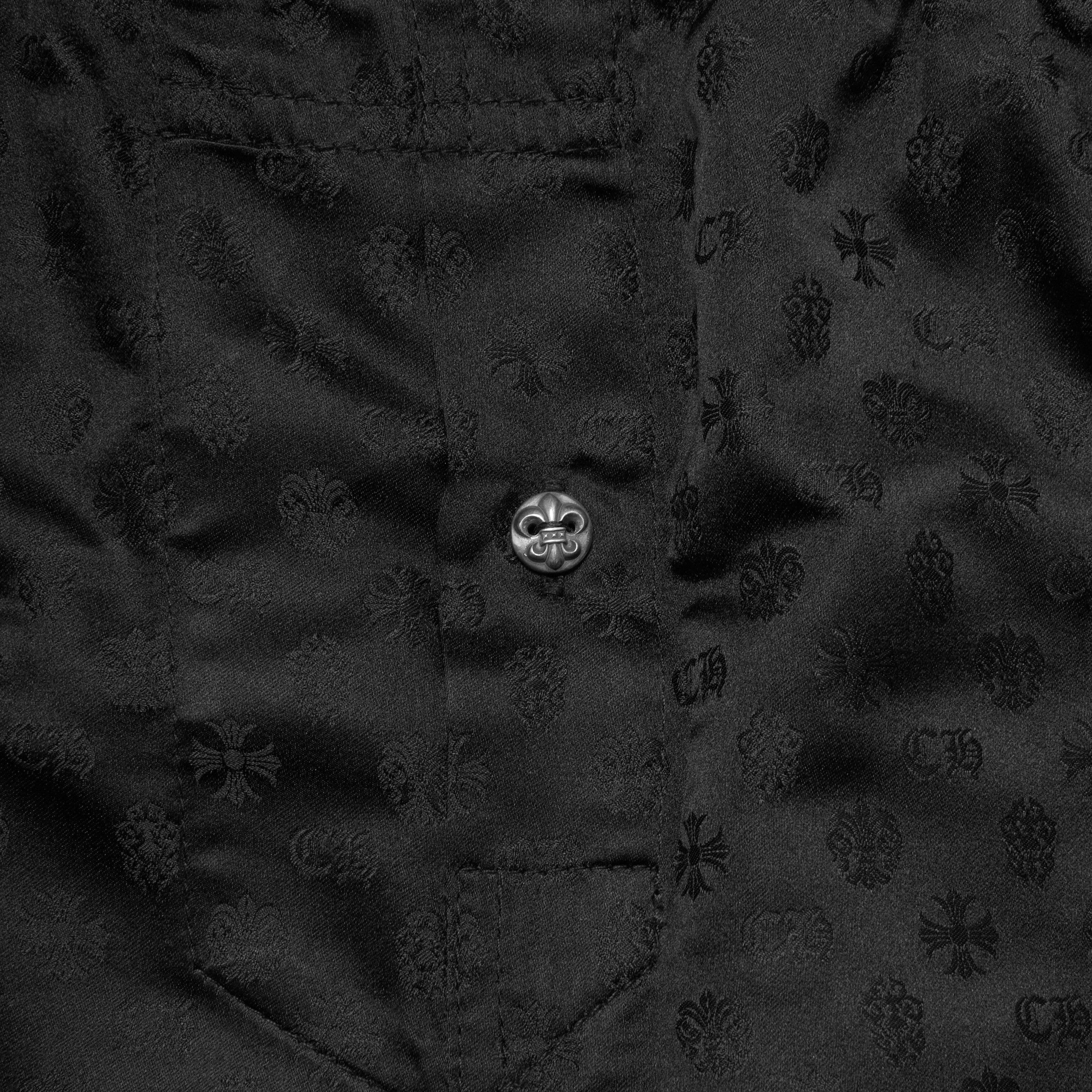 Chrome Hearts CHROME HEARTS Multilogo Silk Black Boxer Short Size US 32 / EU 48 - 4 Thumbnail