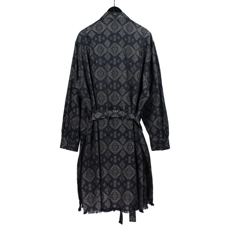 Yohji Yamamoto Pour Homme Left 2 Layerd Pattern Gown Blouse