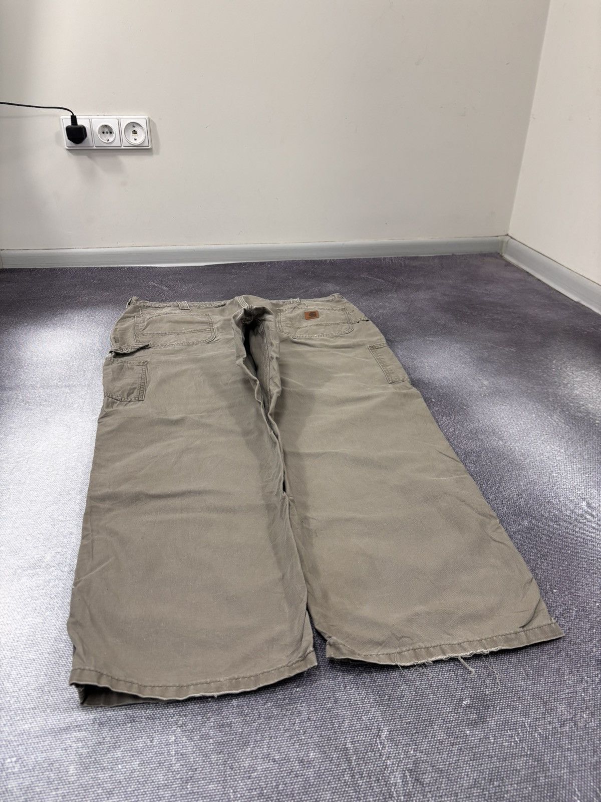 Carhartt Vintage Carhartt Original Dungaree Fit Khaki Baggy Pants Size US 42 / EU 58 - 3 Thumbnail