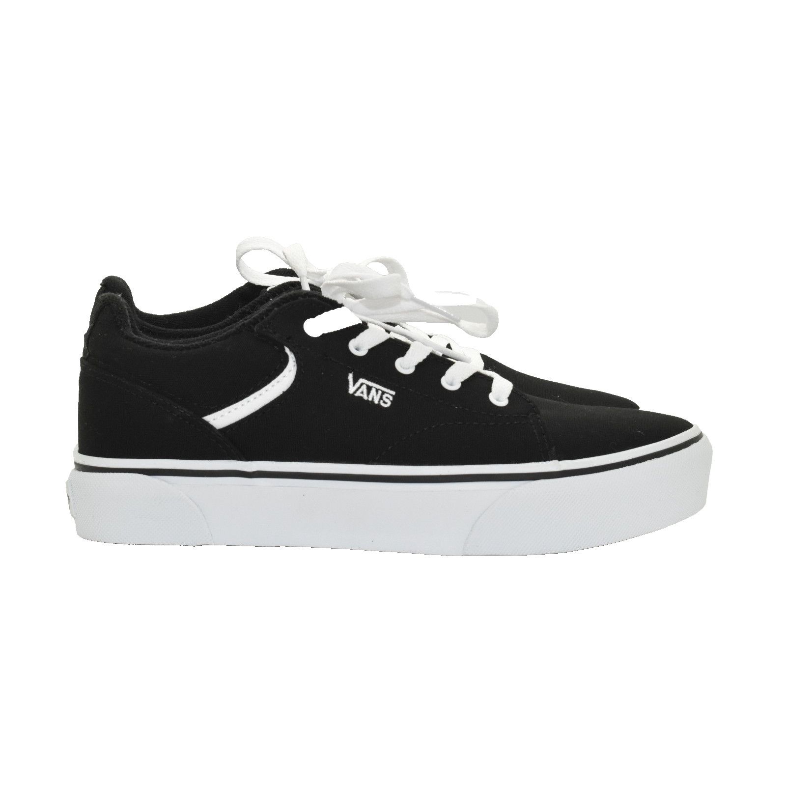 Vans NIB VANS Missy Canvas Seldan Platform Shoes VN000CUGBLK Sz 5 Size US 4 / IT 34 - 2 Thumbnail