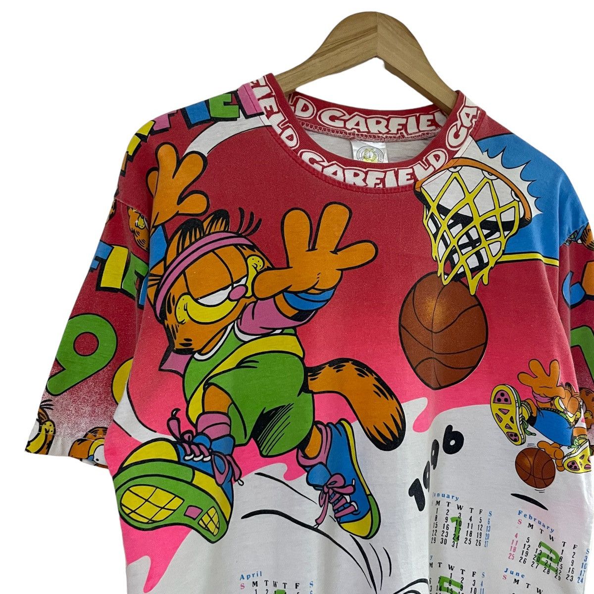 Vintage VINTAGE 90' 1996 CELENDER GARFIELD ALL CHARACTERS RARE Size US M / EU 48-50 / 2 - 3 Thumbnail