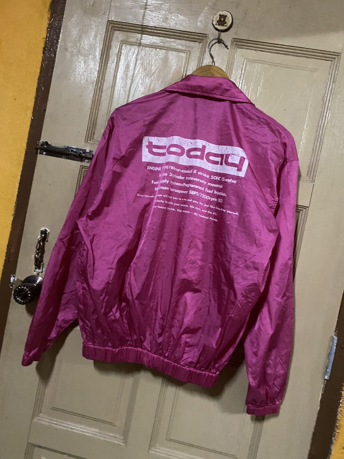 Japanese Brand Vintage 90s Honda Primo Today Pink Nylon Windbreaker Jacket Size US M / EU 48-50 / 2 - 7 Thumbnail