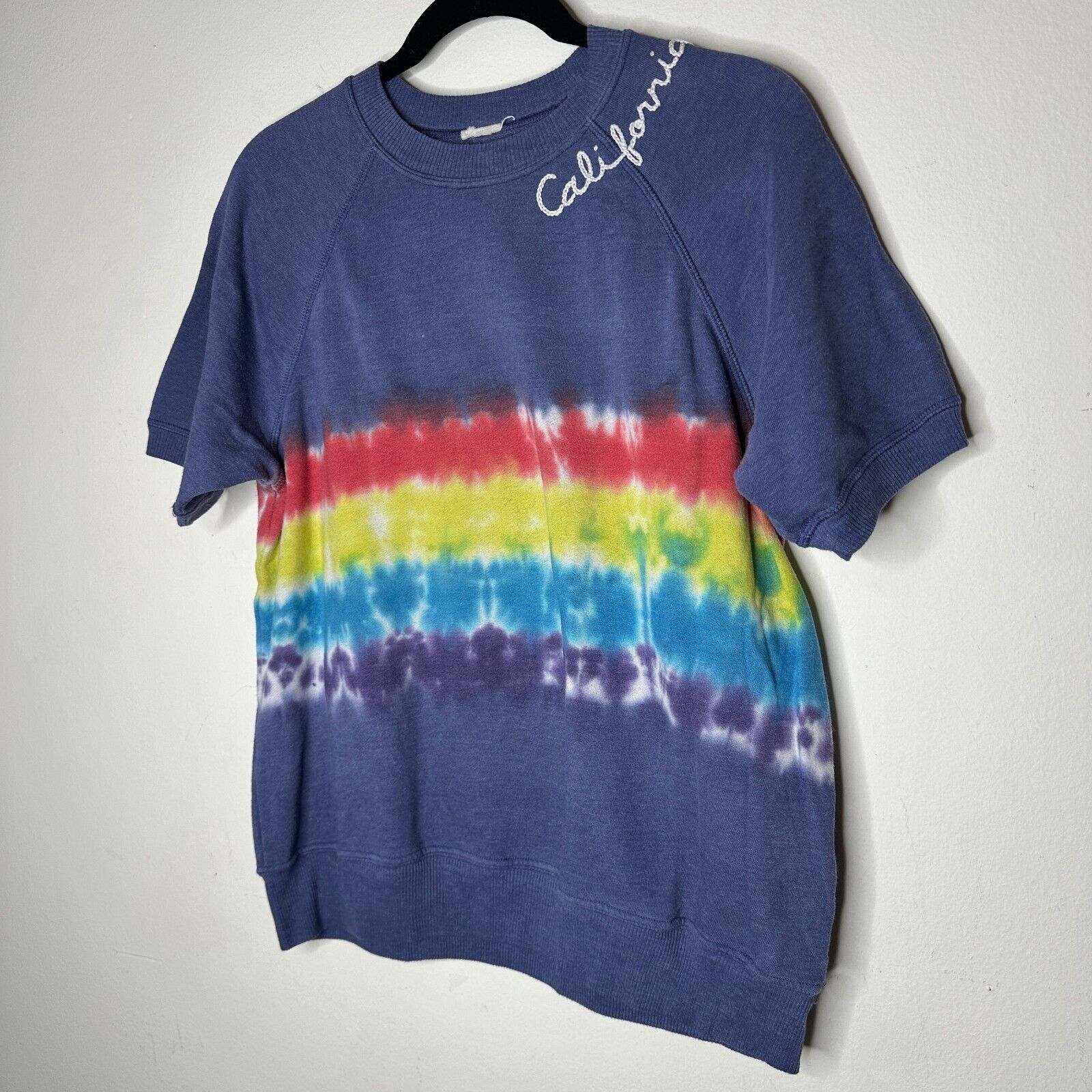 Other I Stole My Boyfriends Blue Rainbow Tie Dye California Tee M Size M / US 6-8 / IT 42-44 - 3 Thumbnail
