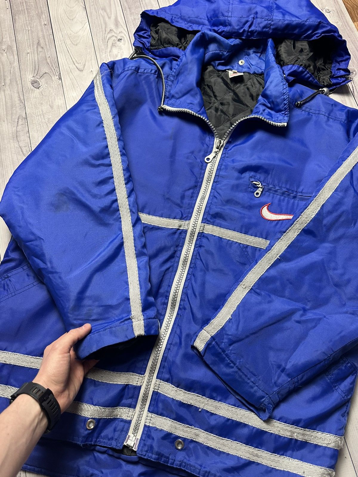 Nike × Vintage Vintage Nike Jacket big logo size L rare swoosh Size US L / EU 52-54 / 3 - 9 Thumbnail