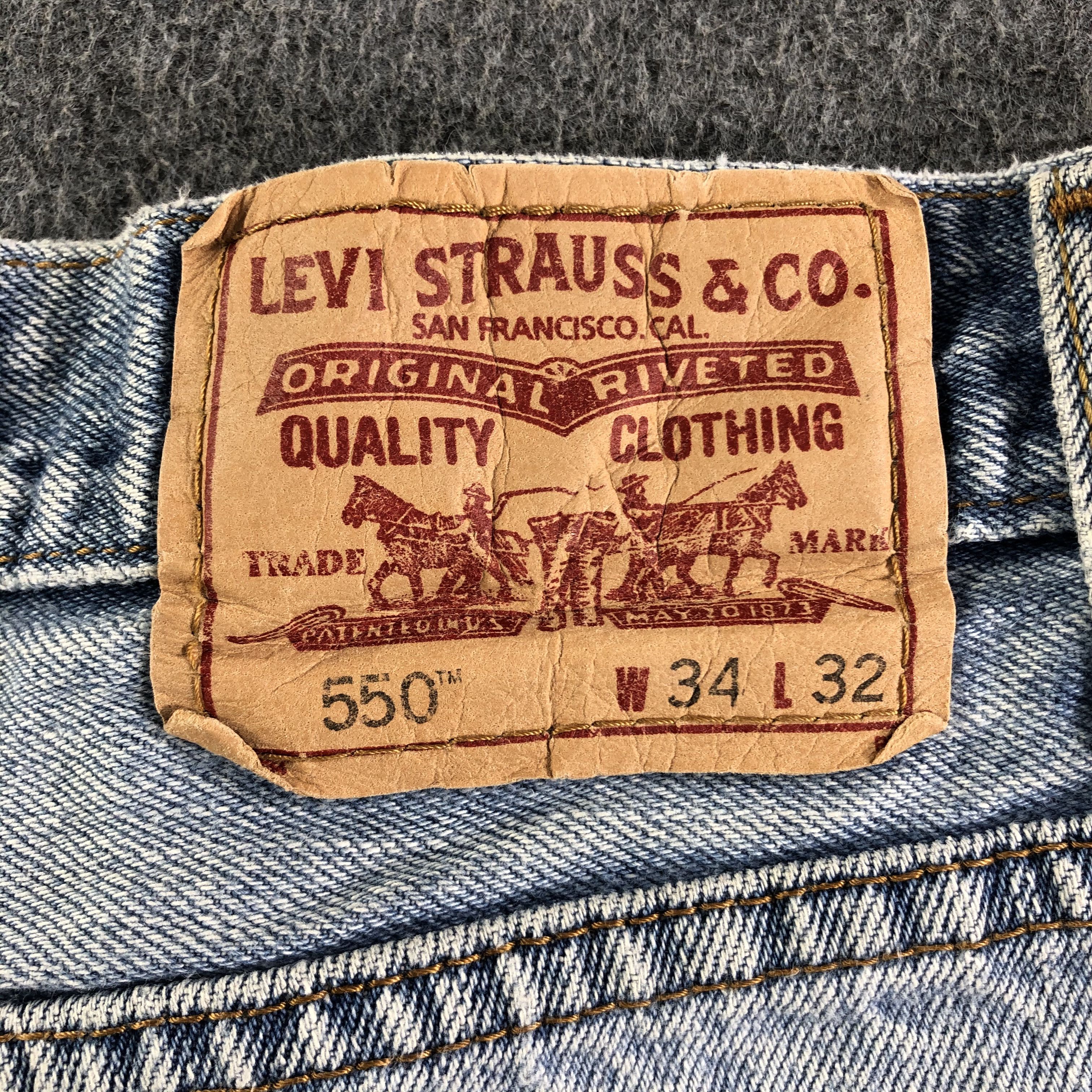 Levi's Vintage Light Wash Levis 550 Jeans-J3248 Size US 34 / EU 50 - 5 Thumbnail