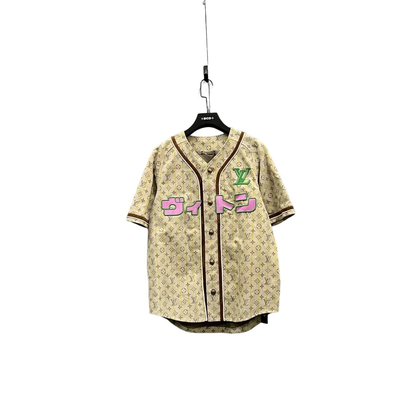 Louis Vuitton Louis Vuitton x Nigo Monogram Leather Baseball Shirt 48 Size US M / EU 48-50 / 2 - 1 Thumbnail
