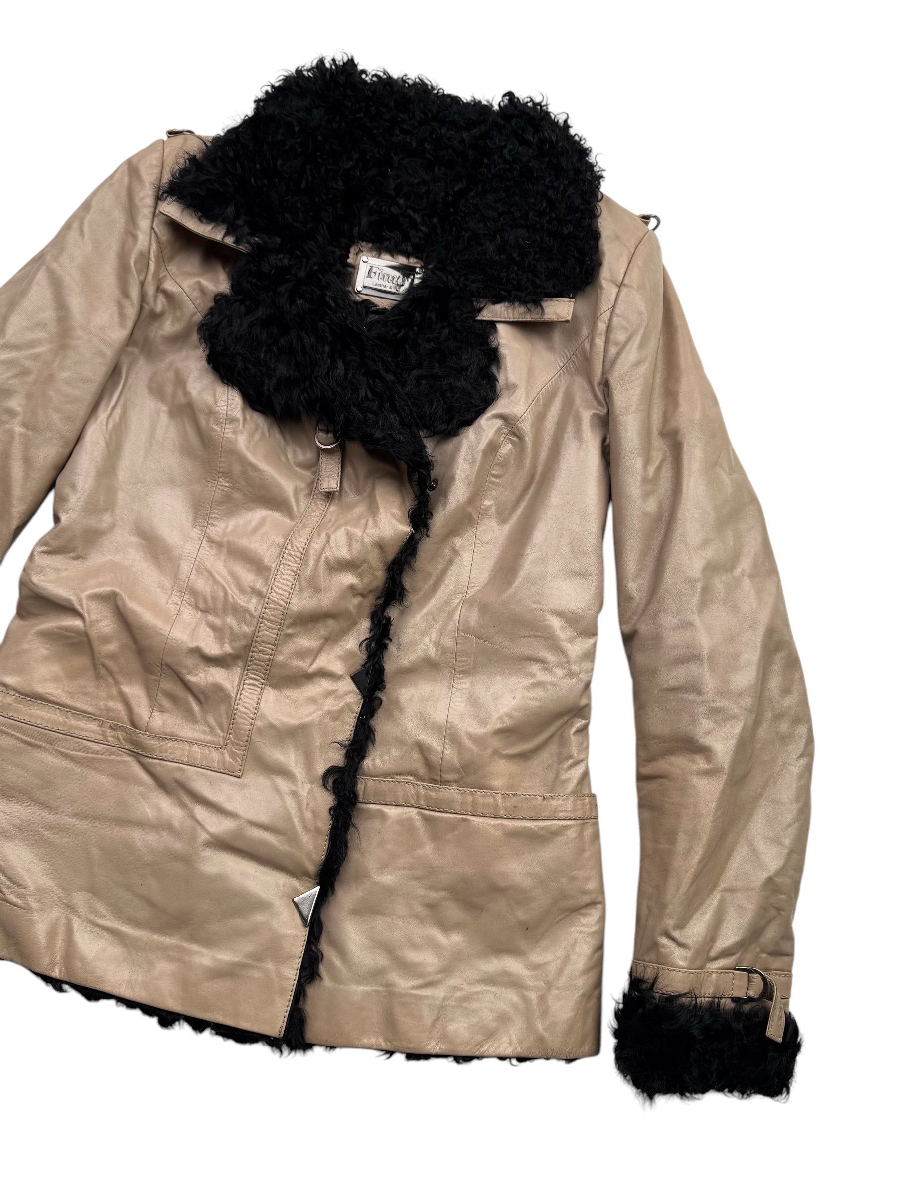 Japanese Brand Vintage Real Sheepskin Coat W120(V9) Size XS / US 0-2 / IT 36-38 - 3 Thumbnail