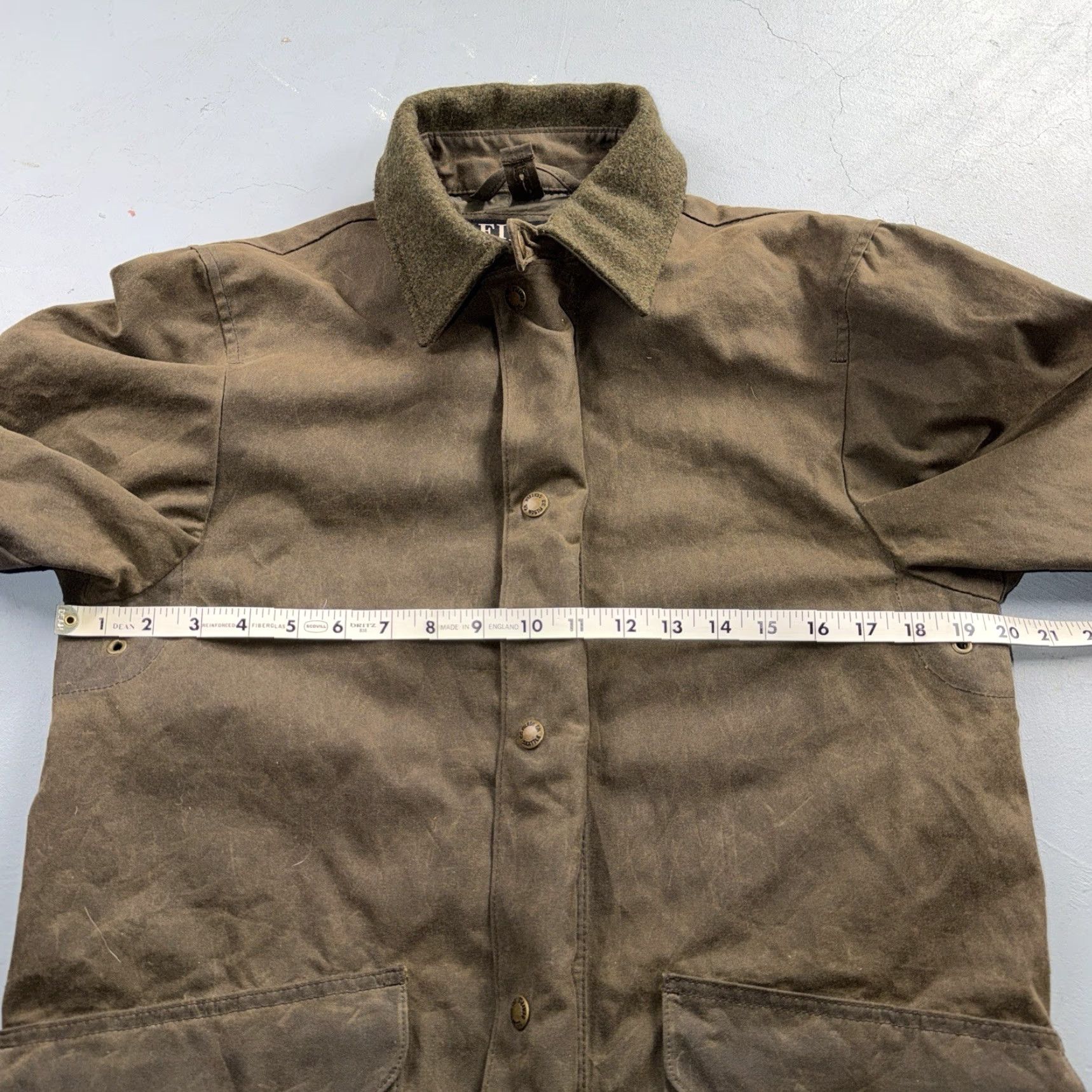 Filson VINTAGE Filson Trench Coat Jacket Waxed Olive Oil Cloth XS Men Army Waxed Mint Condition Size US XS / EU 42 / 0 - 7 Thumbnail