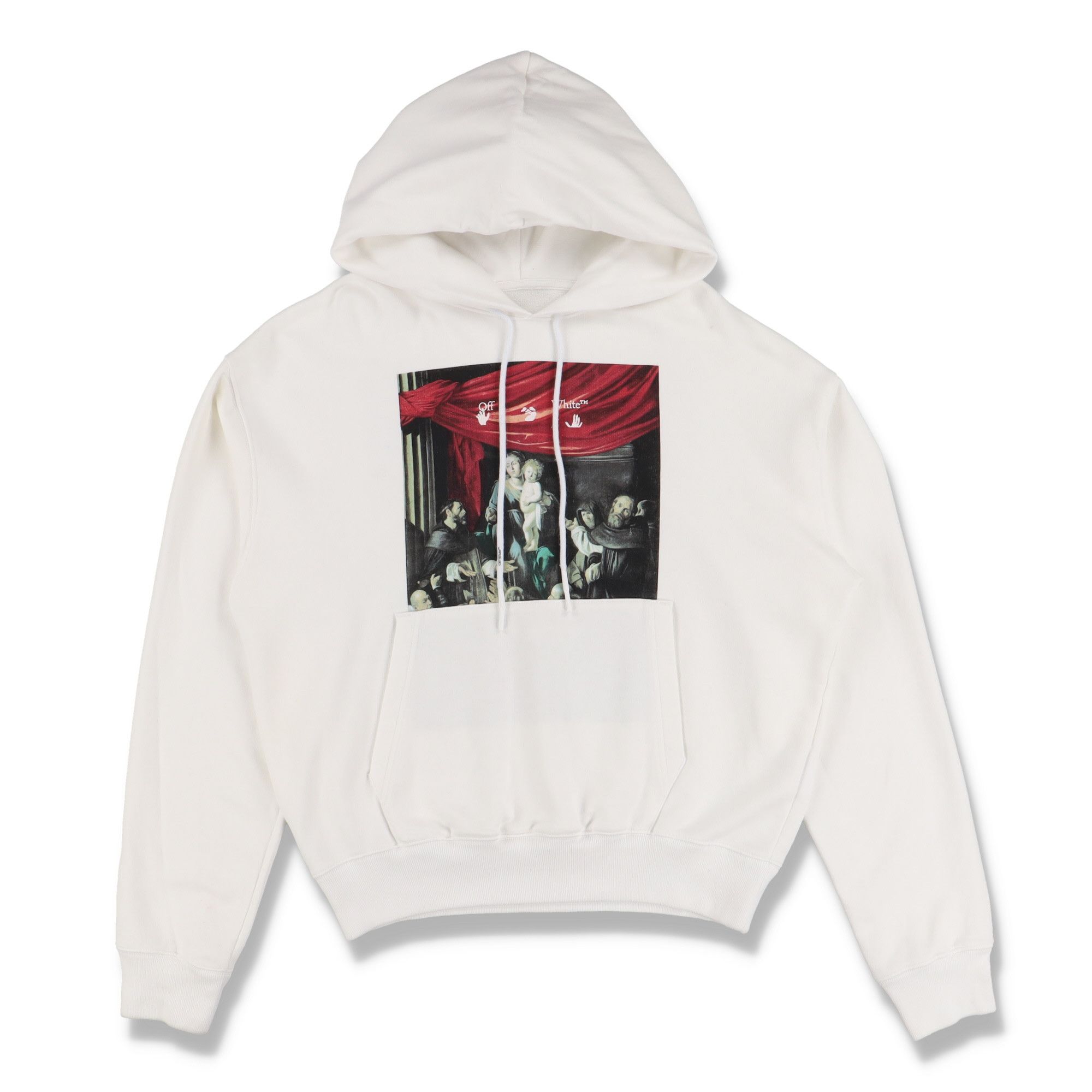 Off-White White Caravaggio Arrows Oversized Hoodie Size US XXS / EU 40 - 1 Thumbnail