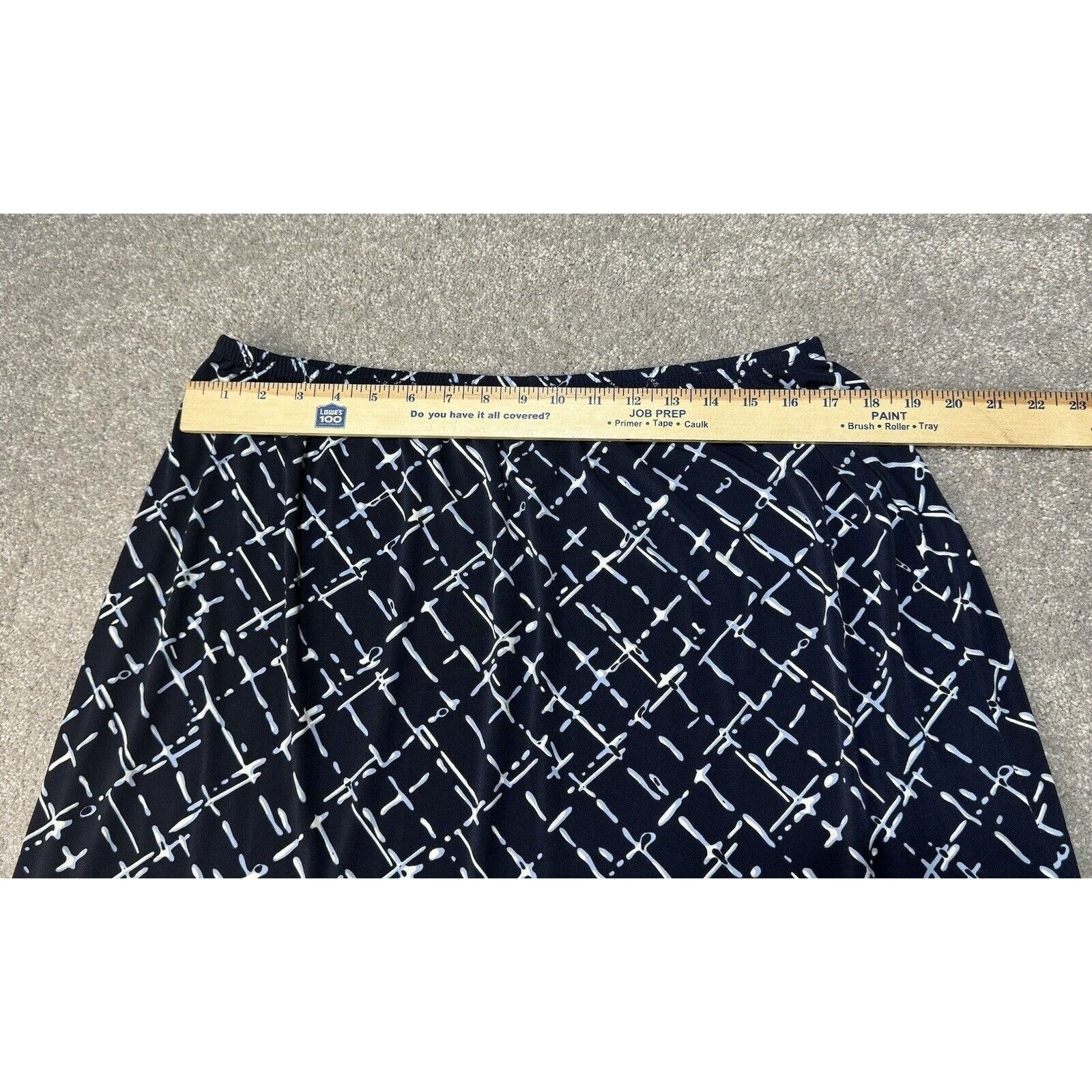 Other Dialogue Skirt Plus Size 1X Midi Abstract Geometric Ruffled Size 34" / US 12 / IT 48 - 3 Thumbnail