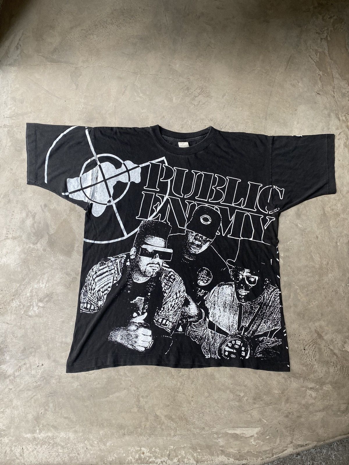 Public Enemy × Rap Tees × Vintage 1991 AOP public enemy t shirt Size US XL / EU 56 / 4 - 1 Thumbnail