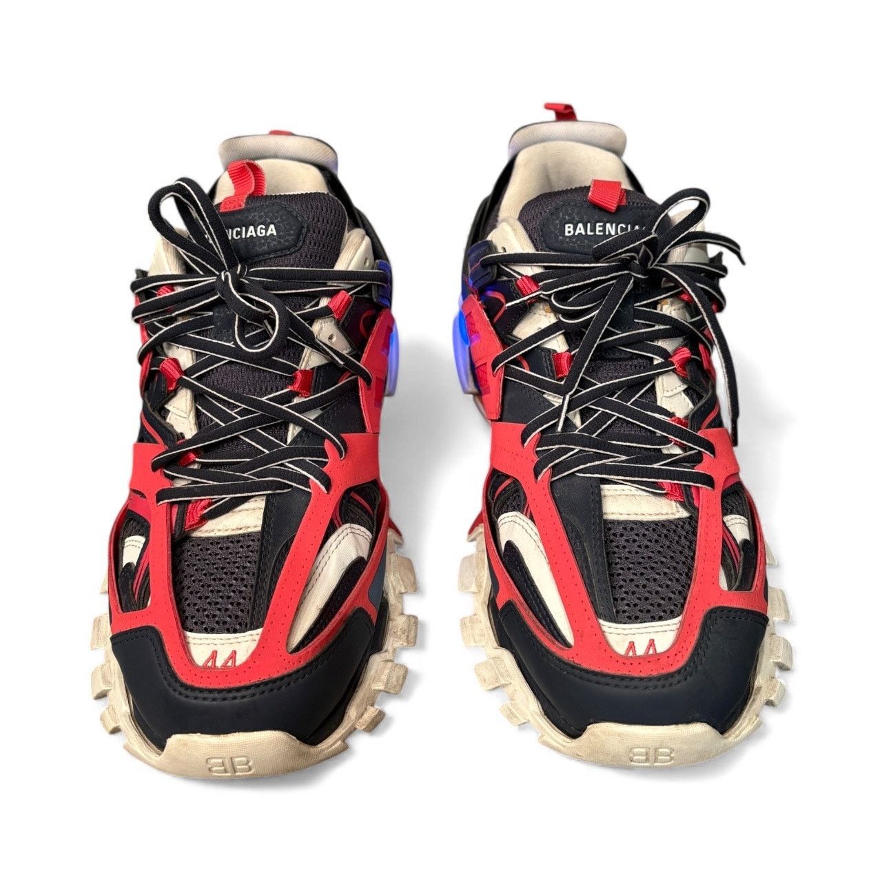 Balenciaga Size 44(11US) - Balenciaga Track LED ' Red Navy ' Size US 11 / EU 44 - 6 Thumbnail