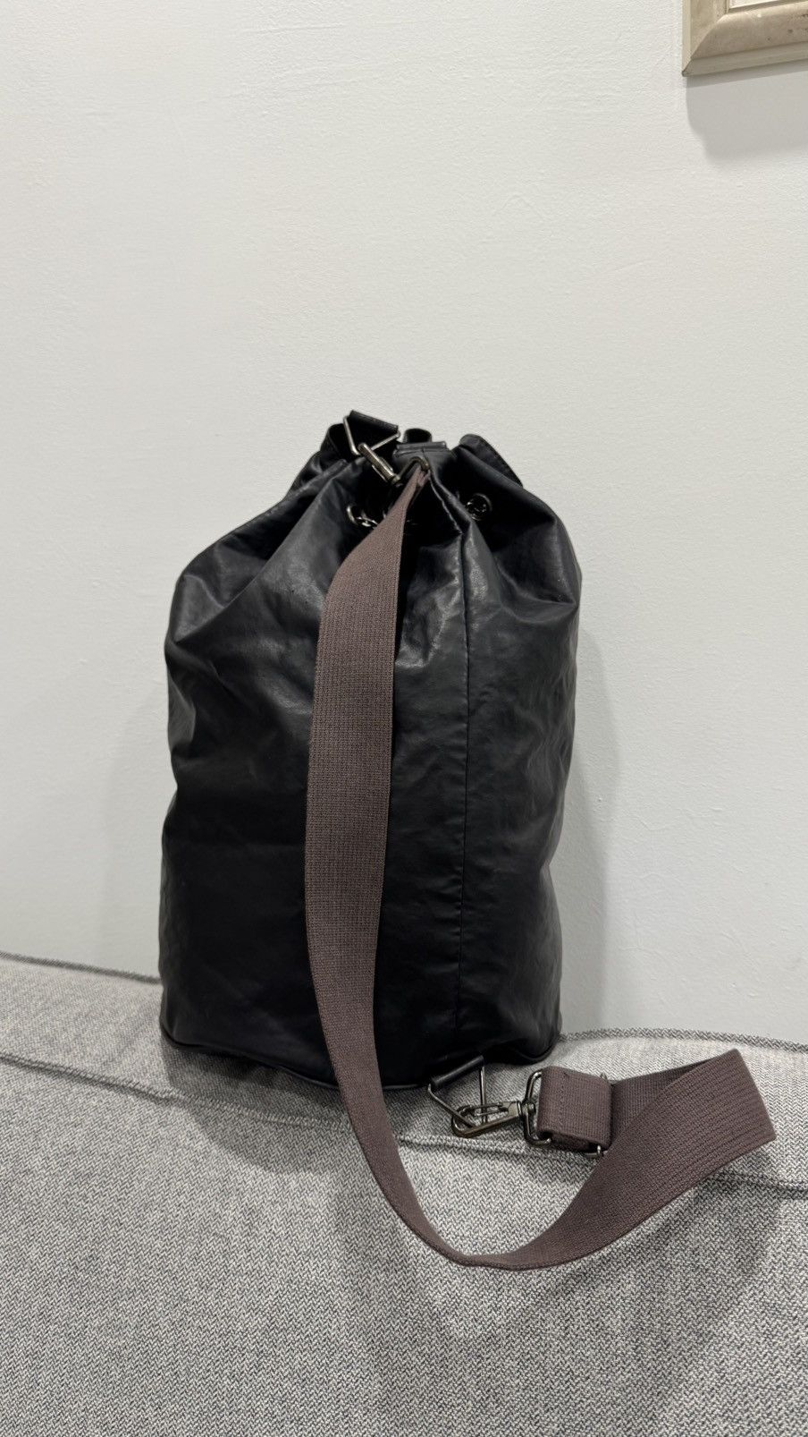 Jean Paul Gaultier Rare🔥 Jean Paul Gaultier Homme Crossbody Drawstring Bag Size ONE SIZE - 6 Thumbnail