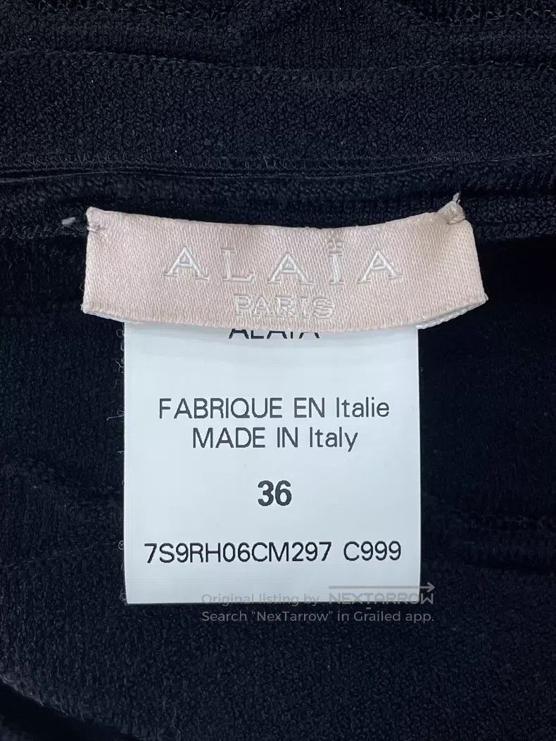 Alaia Alaia Black Knit Fit-and-Fflare Dress Size XS / US 0-2 / IT 36-38 - 3 Thumbnail