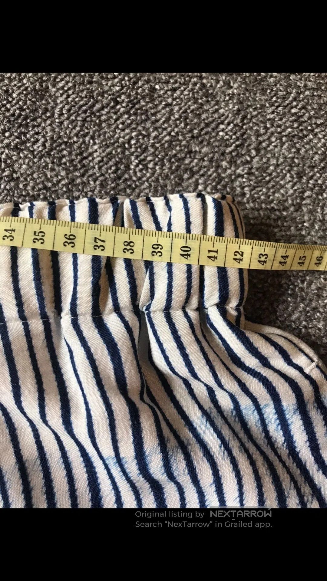 Loewe Loewe Blue White Striped Daisy Shorts. Size 39" - 5 Thumbnail