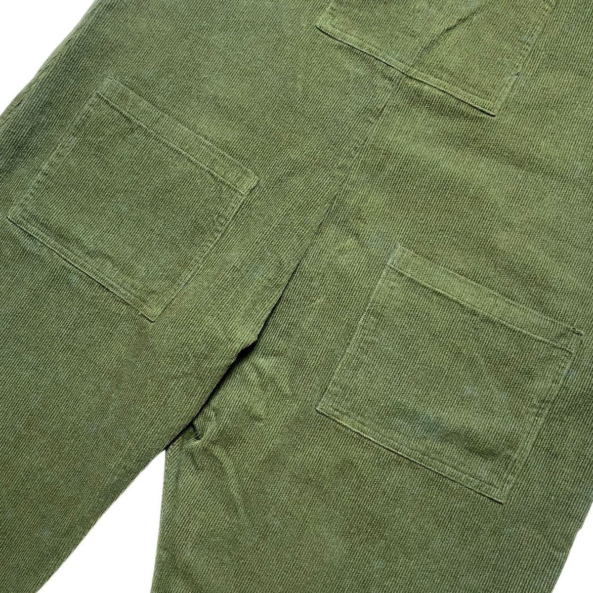 Vintage Lucy & Yak - Corduroy Dungarees Olive Green Overalls Size L / US 10 / IT 46 - 4 Thumbnail
