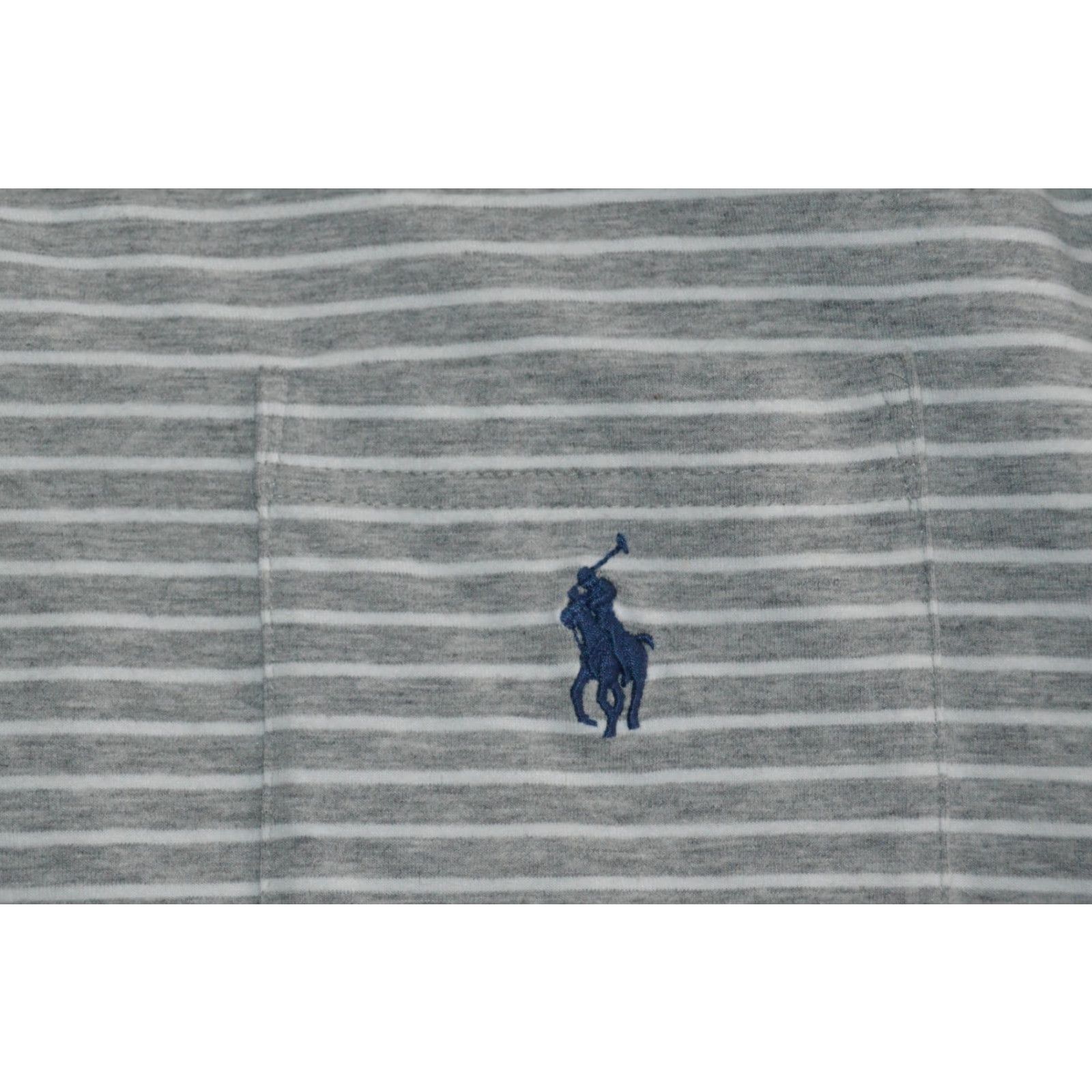 Polo Ralph Lauren Polo Ralph Lauren Polo SS Shirt Gray Stripe Cotton Blend Men's Polo Shirt SZ Gray Stripe Regular Fit All Seasons Polo Ralph Lauren Mens Polo Shirt Size US L / EU 52-54 / 3 - 3 Thumbnail