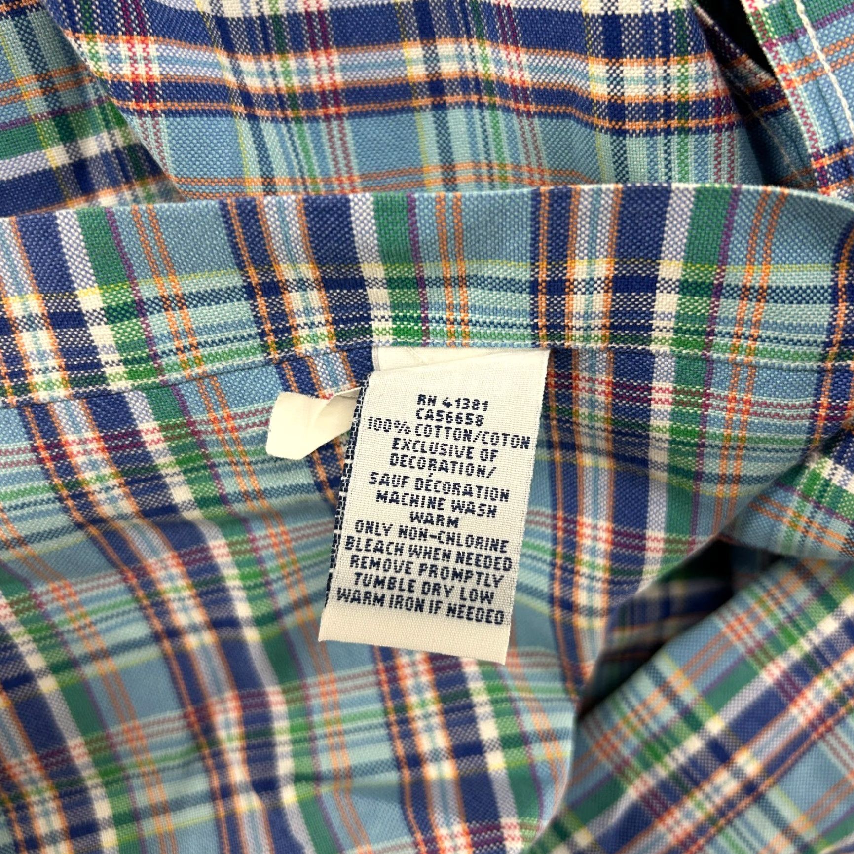 Ralph Lauren Ralph Lauren Shirt Men 2XL Button-Up Long Sleeve Plaid Multicolor Cotton Blue Green White Orange Button Down Size US XXL / EU 58 / 5 - 5 Thumbnail