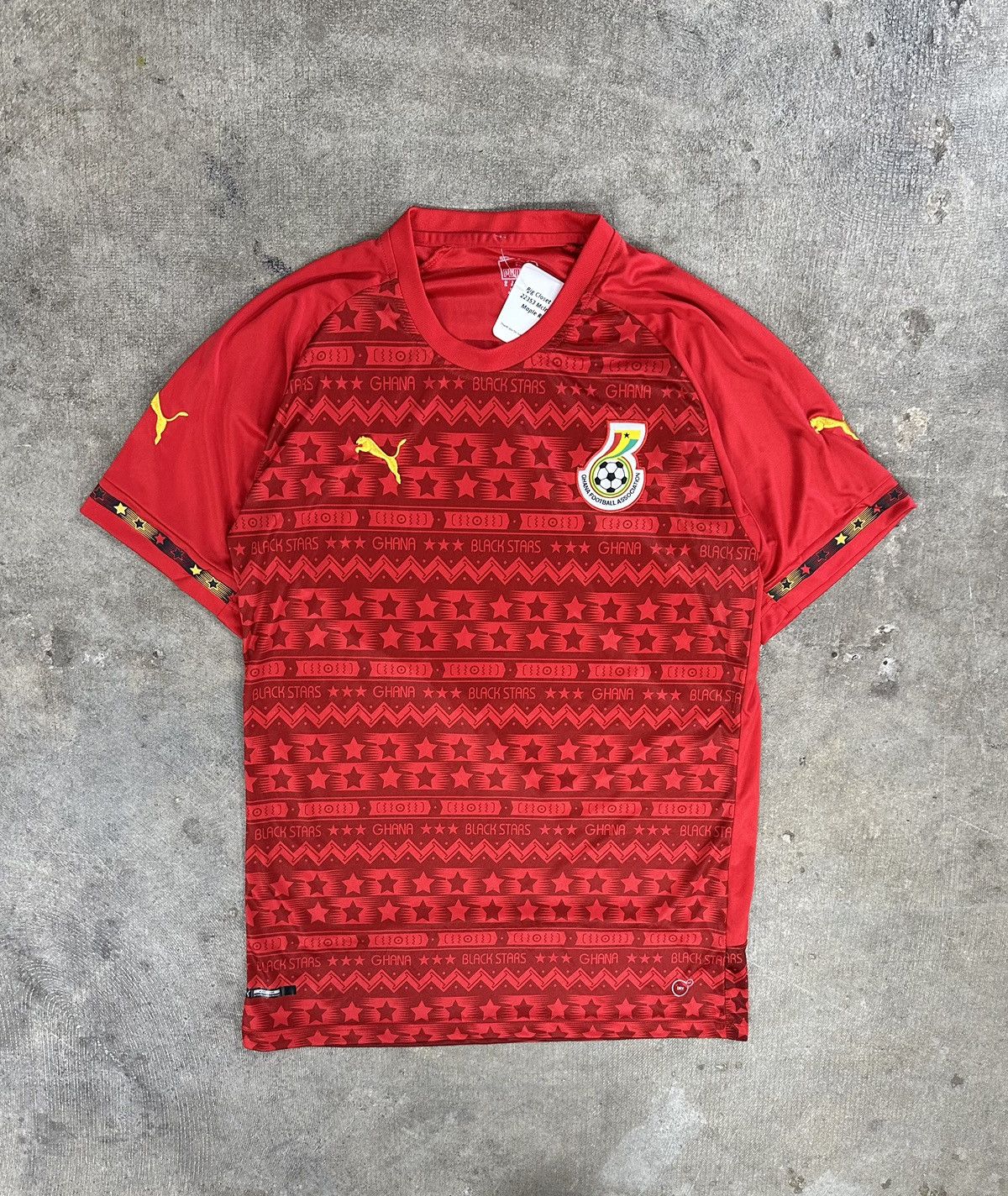 Puma × Vintage 2014 Ghana Soccer Jersey Kit Maglia Away Black Stars Size L / US 10 / IT 46 - 1 Thumbnail