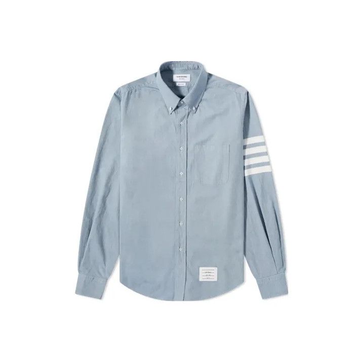 Thom Browne Thom Browne Classic Striped Long Sleeve Button-Up Shirt Size US M / EU 48-50 / 2 - 1 Thumbnail