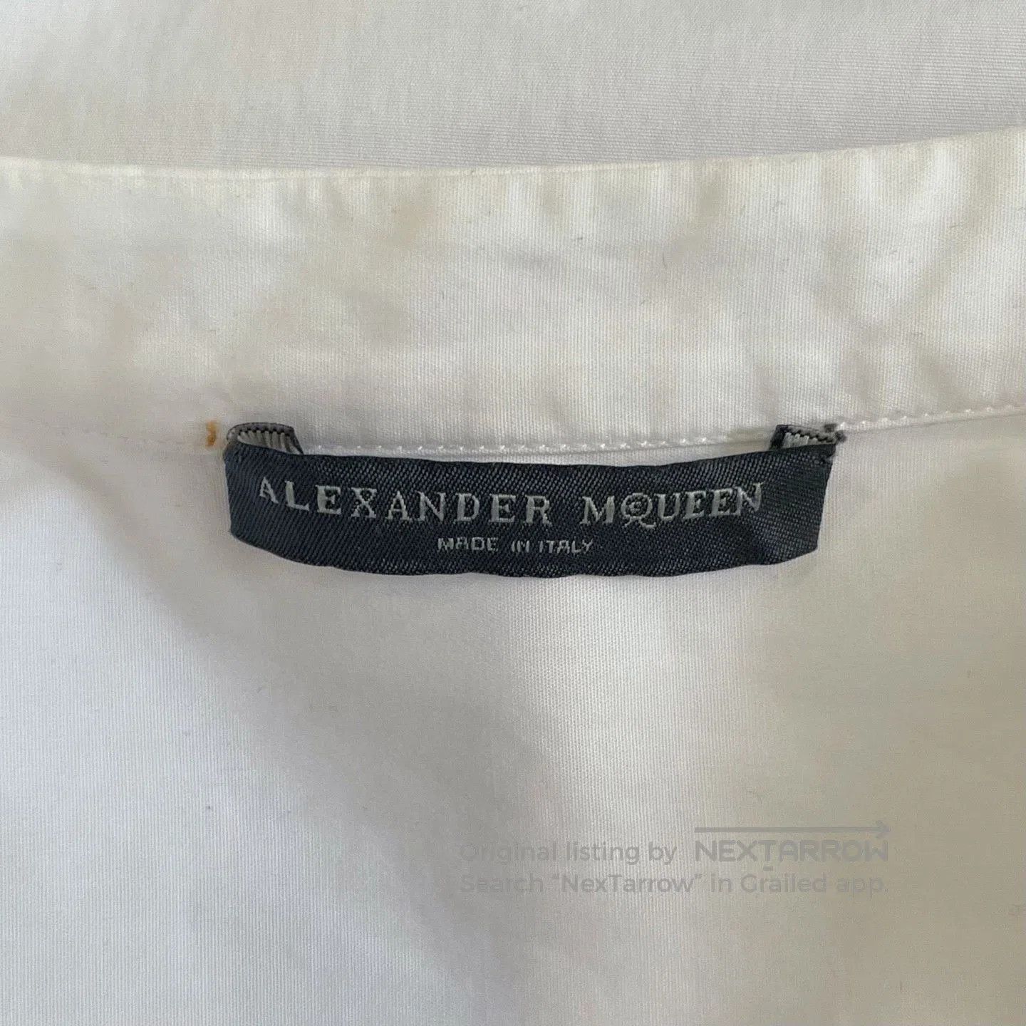 Alexander McQueen Alexander McQueen White Floral Embroidery Shirt. Size S / US 4 / IT 40 - 5 Thumbnail