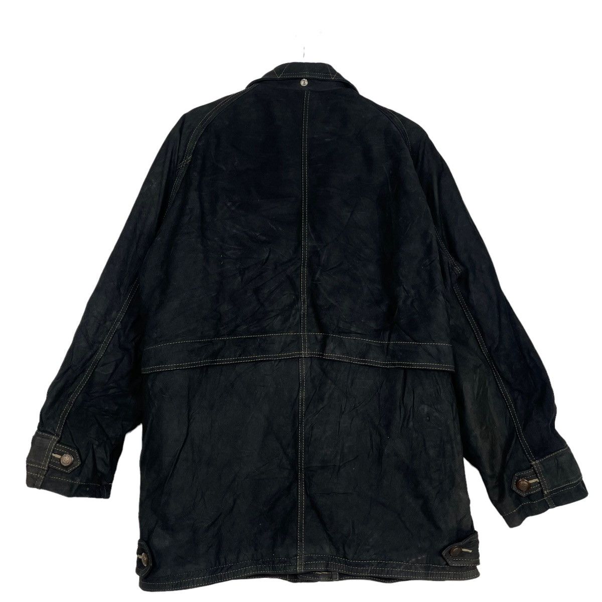 ABAHOUSE × Japanese Brand ARCHIVAL💥ABAHOUSE CHORE MOLESKIN LEATHER JACKET Size US M / EU 48-50 / 2 - 7 Thumbnail