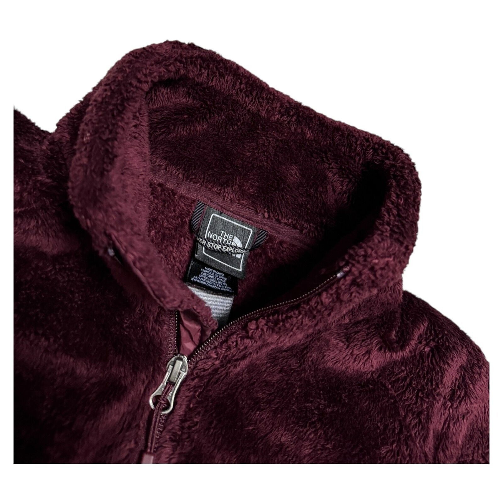 The North Face The North Face Burgundy Faux Fur FLEECE Outdoor Fall Jacket Size XS / US 0-2 / IT 36-38 - 4 Thumbnail