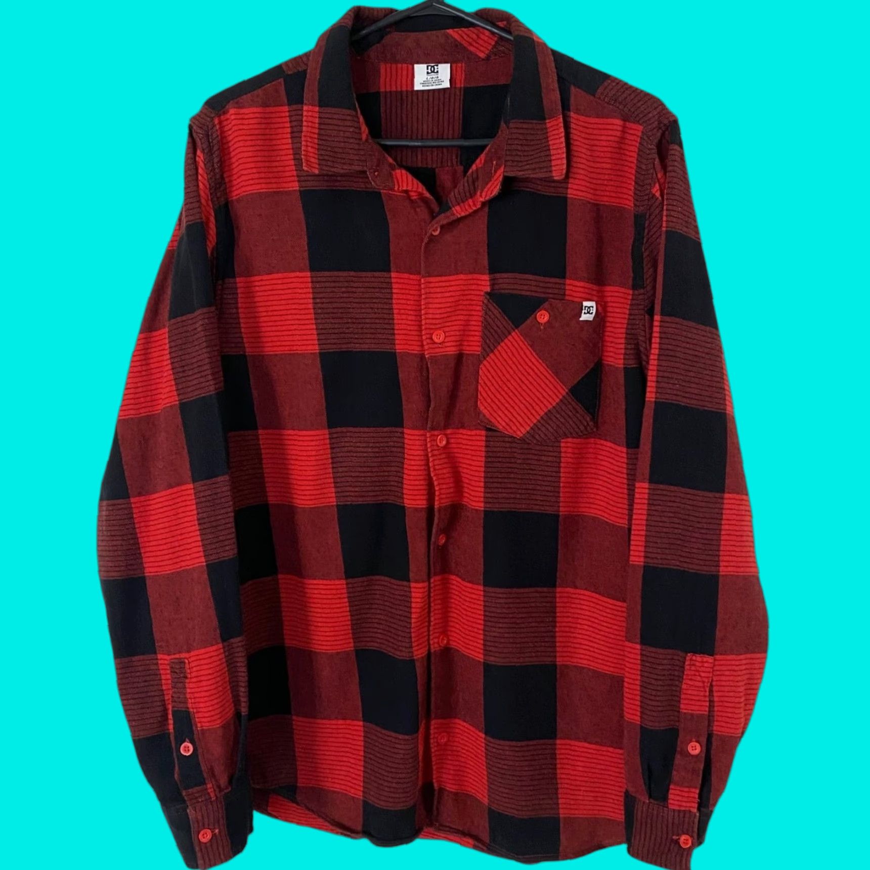 Vintage VINTAGE DC Flannel Shirt Men Large Long-Sleeve Plaid Cotton Button-Up Casual Outdoor Winter Size US L / EU 52-54 / 3 - 1 Thumbnail