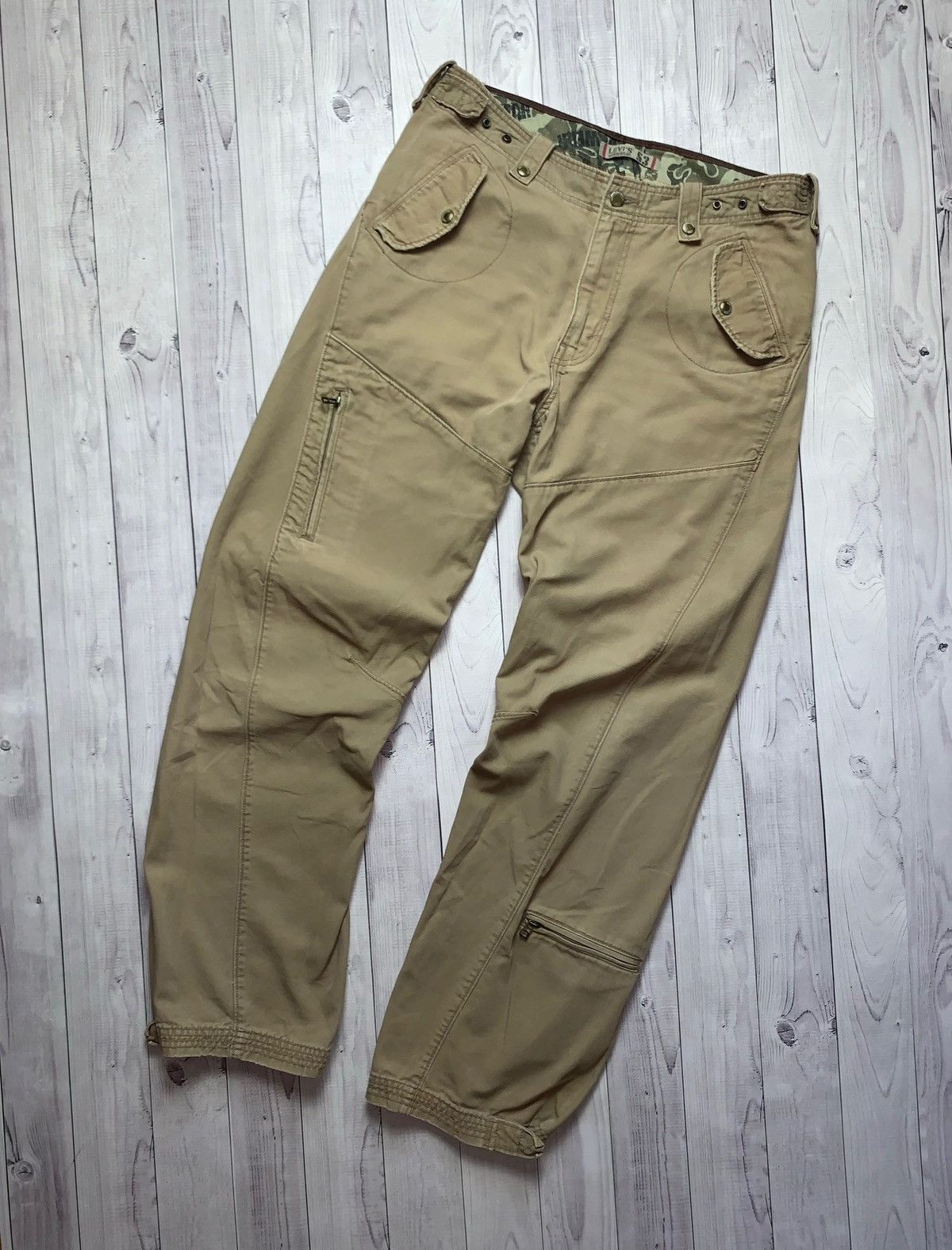 Levi's × Levi's Vintage Clothing × Vintage Levis Cargo joggers vintage pants multi Pocket rare size 34 Size US 34 / EU 50 - 7 Thumbnail