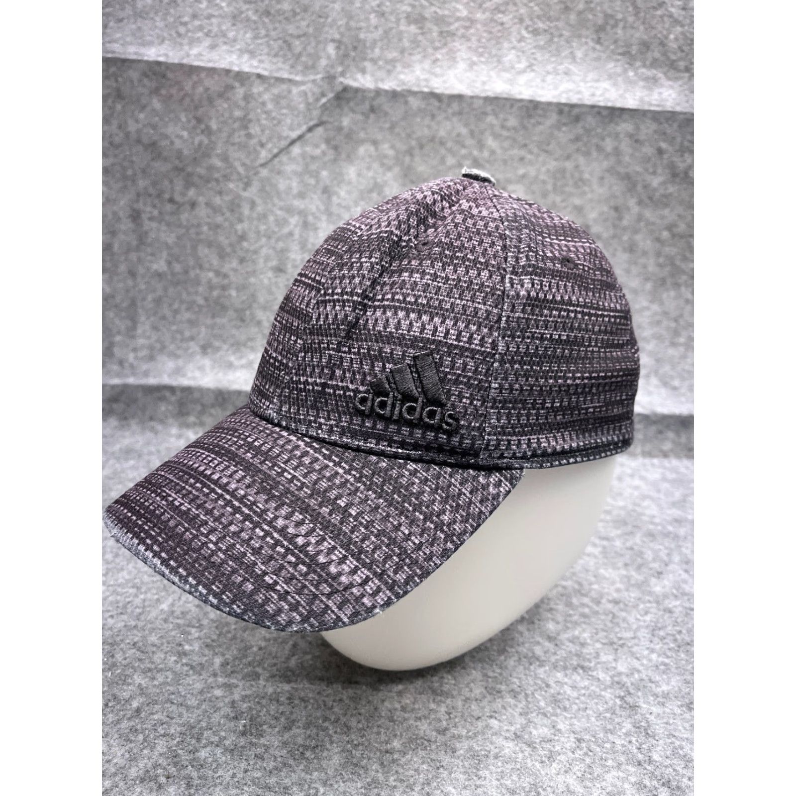 Adidas Adidas Hat Cap Fitted Adult Medium Purple Gray Stripe A-Flex Polyester Golf Hat/Cap Mens M Gray Stripe A-Flex Breathable Lightweight Golf Hat Size ONE SIZE - 4 Thumbnail