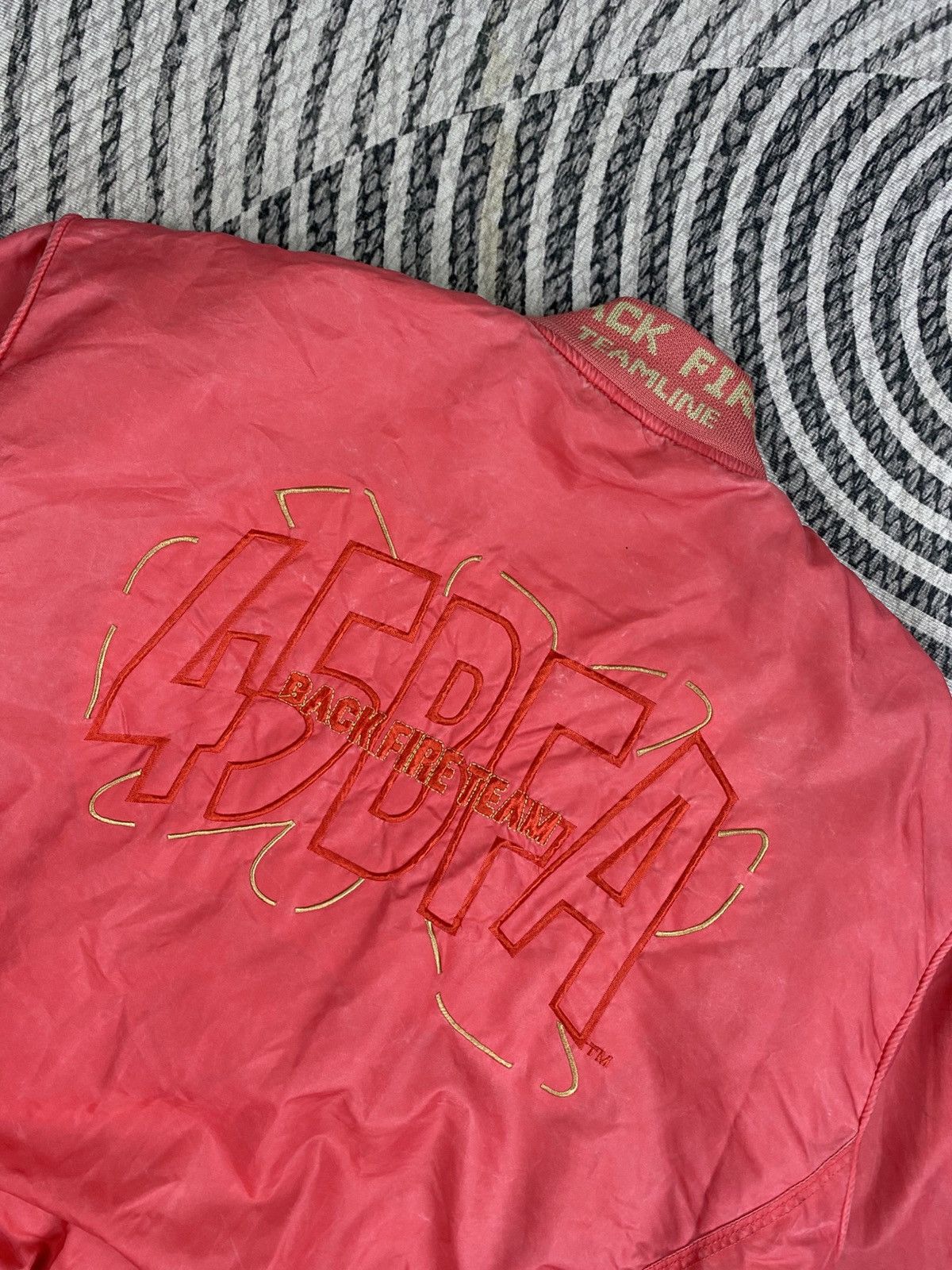 Vintage Vintage Back FireTeam 45BF4 Embroidery Bomber Jacket Size US XL / EU 56 / 4 - 8 Thumbnail
