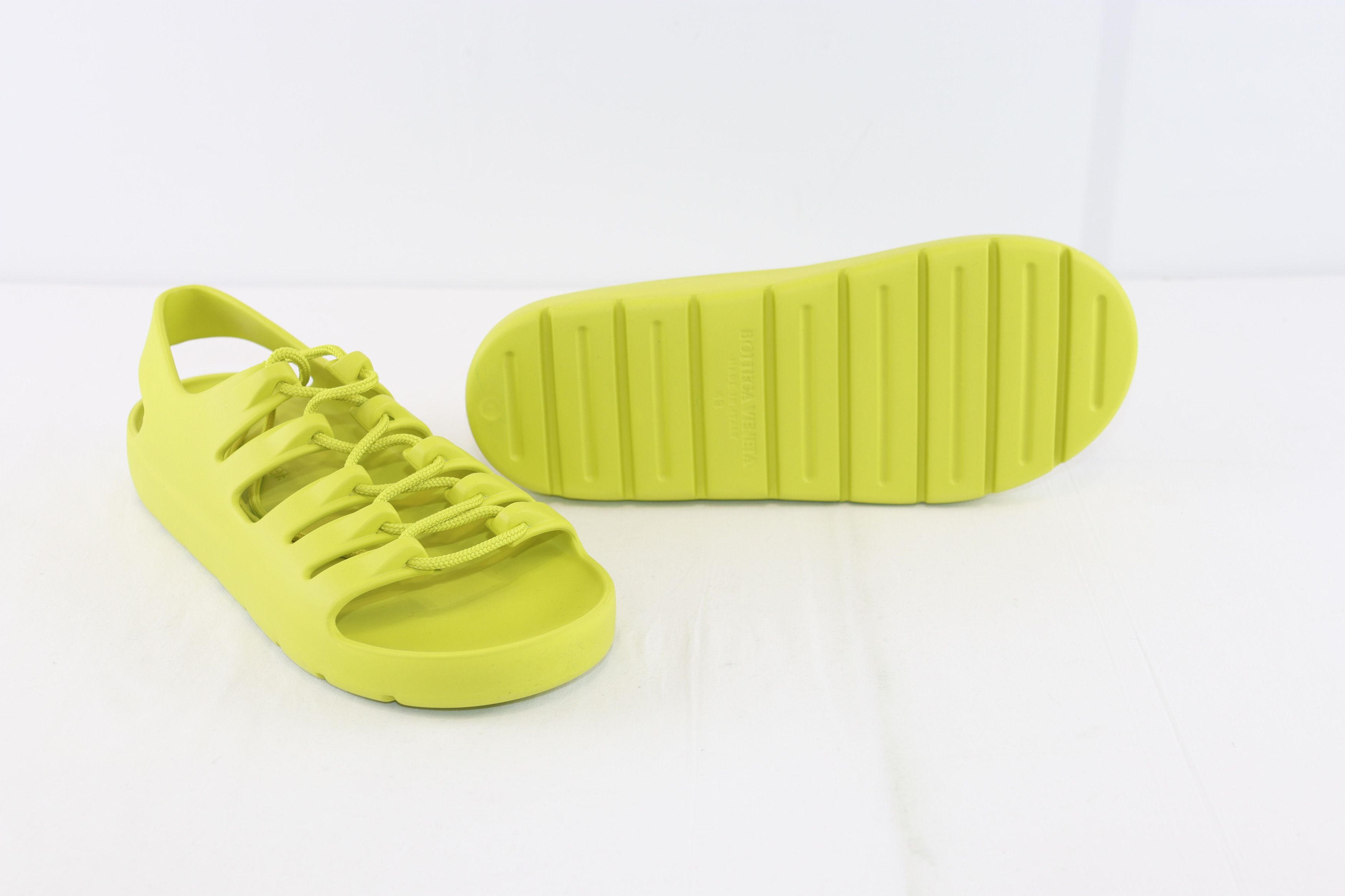 Bottega Veneta o1rshd1 Gel Rubber Jelly Sandal in Kiwi Size US 10 / EU 43 - 8 Thumbnail