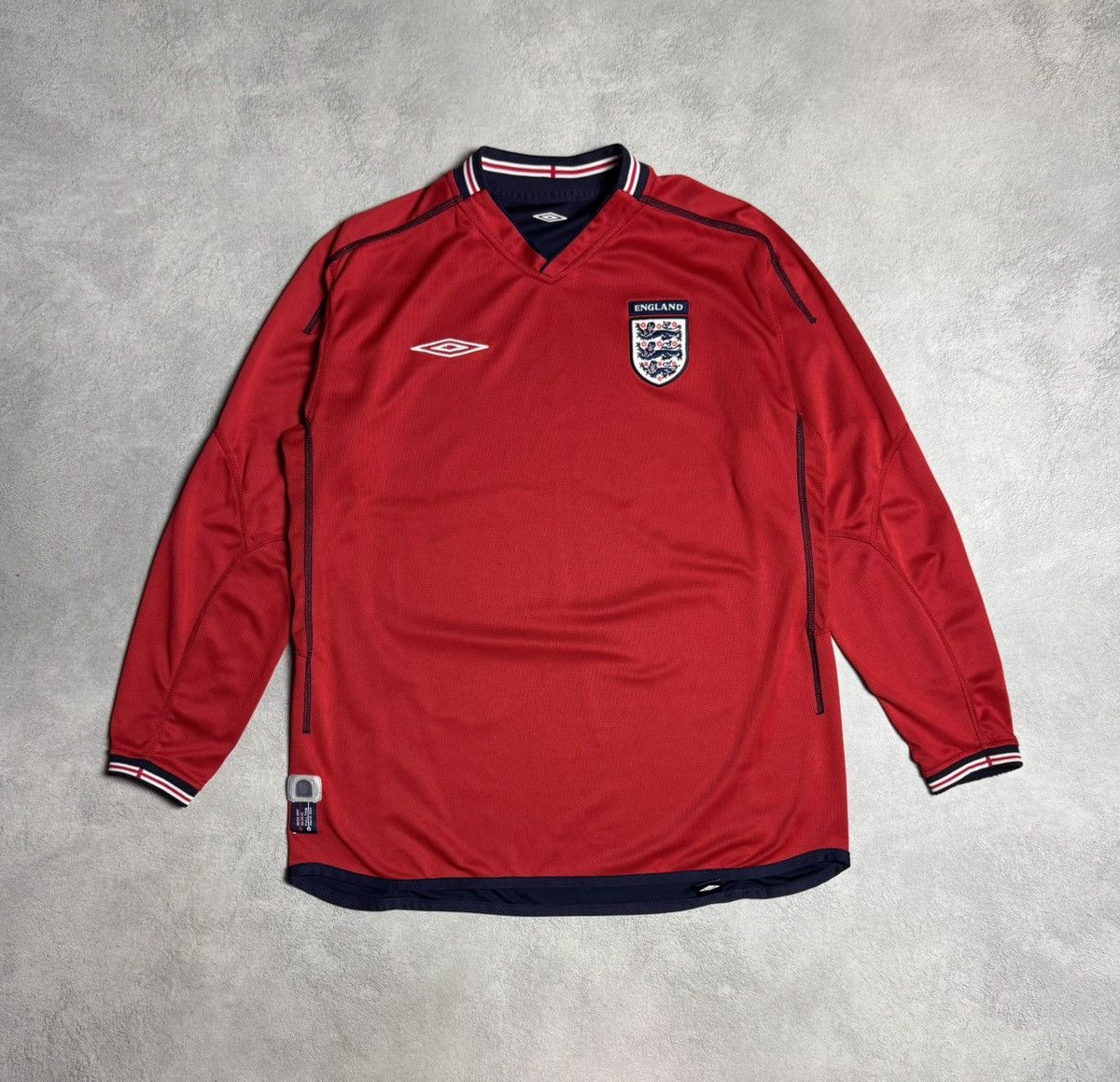 Umbro England 2002/04 Home Shirt Soccer Jersey Long Sleeve Umbro Size US L / EU 52-54 / 3 - 1 Thumbnail