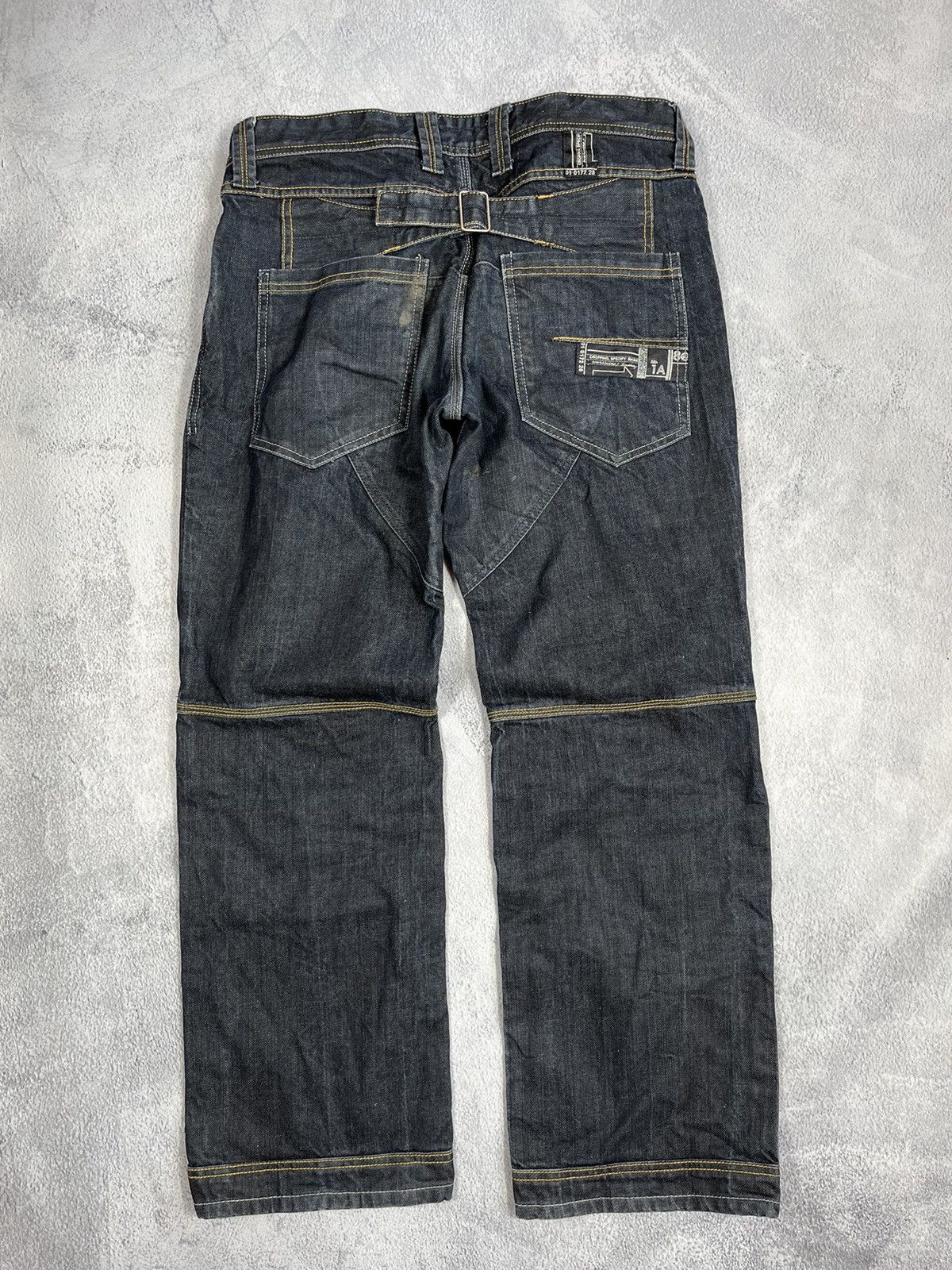 Japanese Brand × Vintage Vintage Y2K Japanese double knee jeans denim style size 32 Size US 32 / EU 48 - 4 Thumbnail