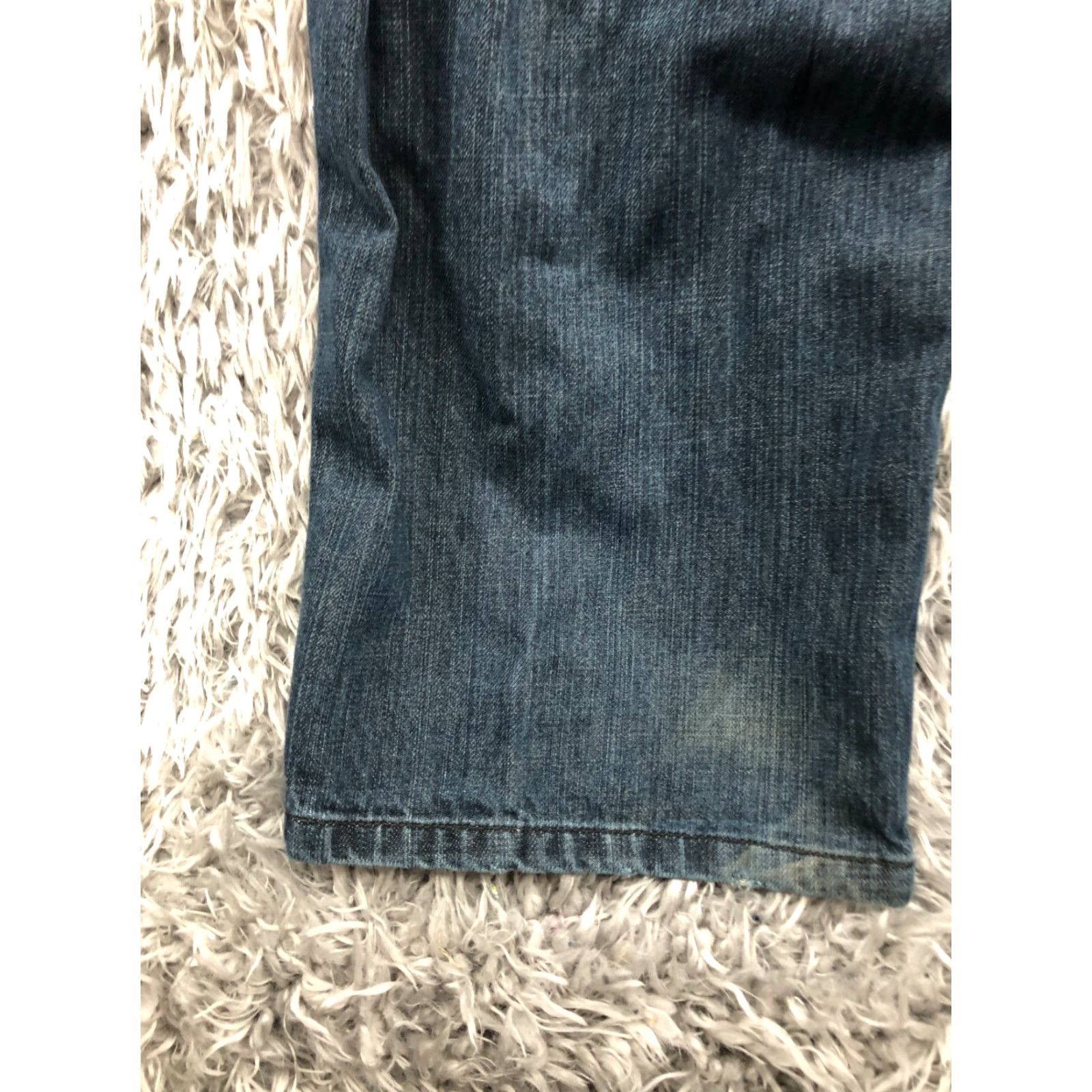 Vintage J.Ferrar Relaxed Straight Jeans 44x30 Mens Dark Blue Wash Denim 5-Pocket Baggy Straight Mens Jeans Size US 44 / EU 60 - 7 Thumbnail